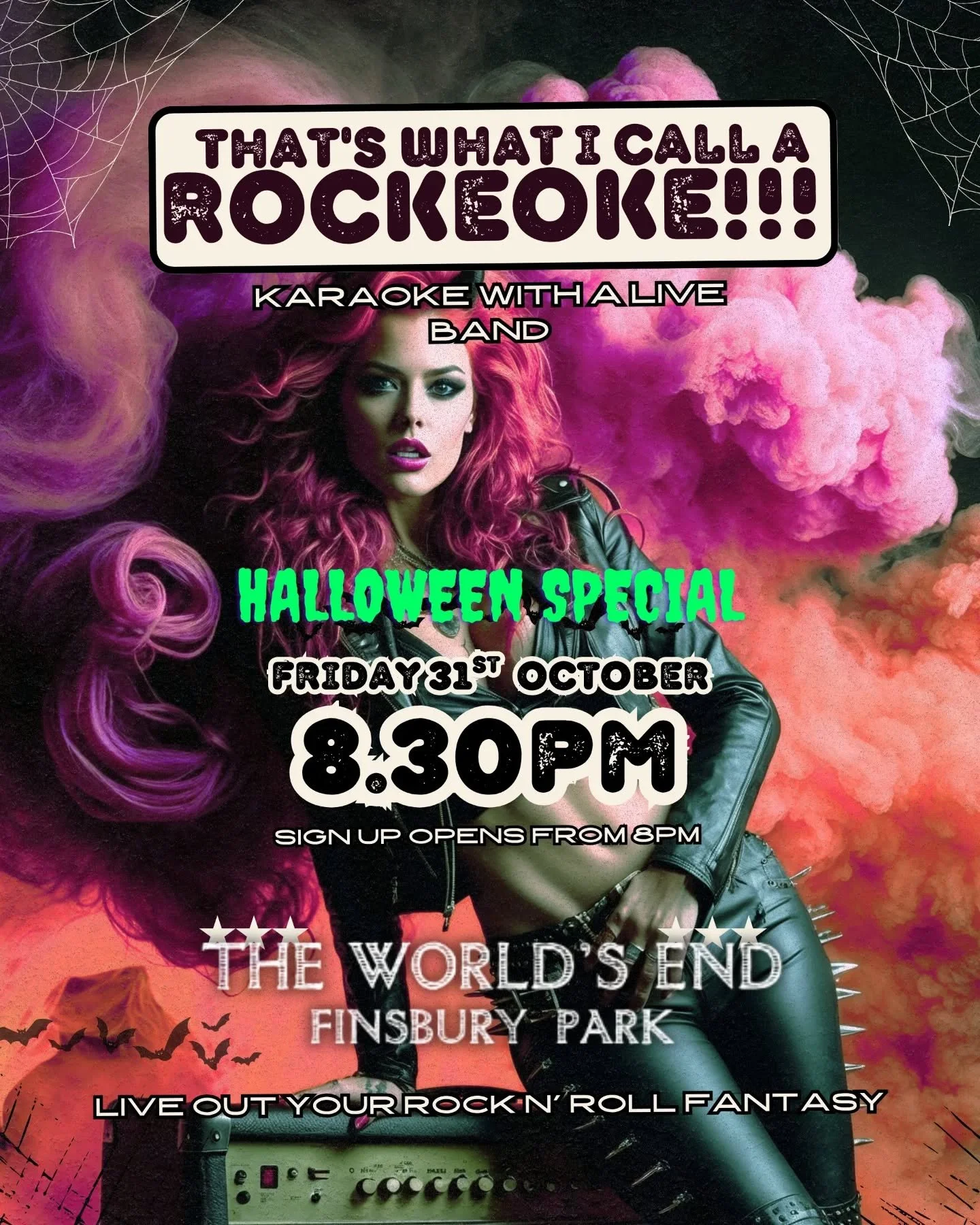 ROCkEOKE BACK ON!!!!! @worldsendfinsburypark 🤟🤟🤟🤟