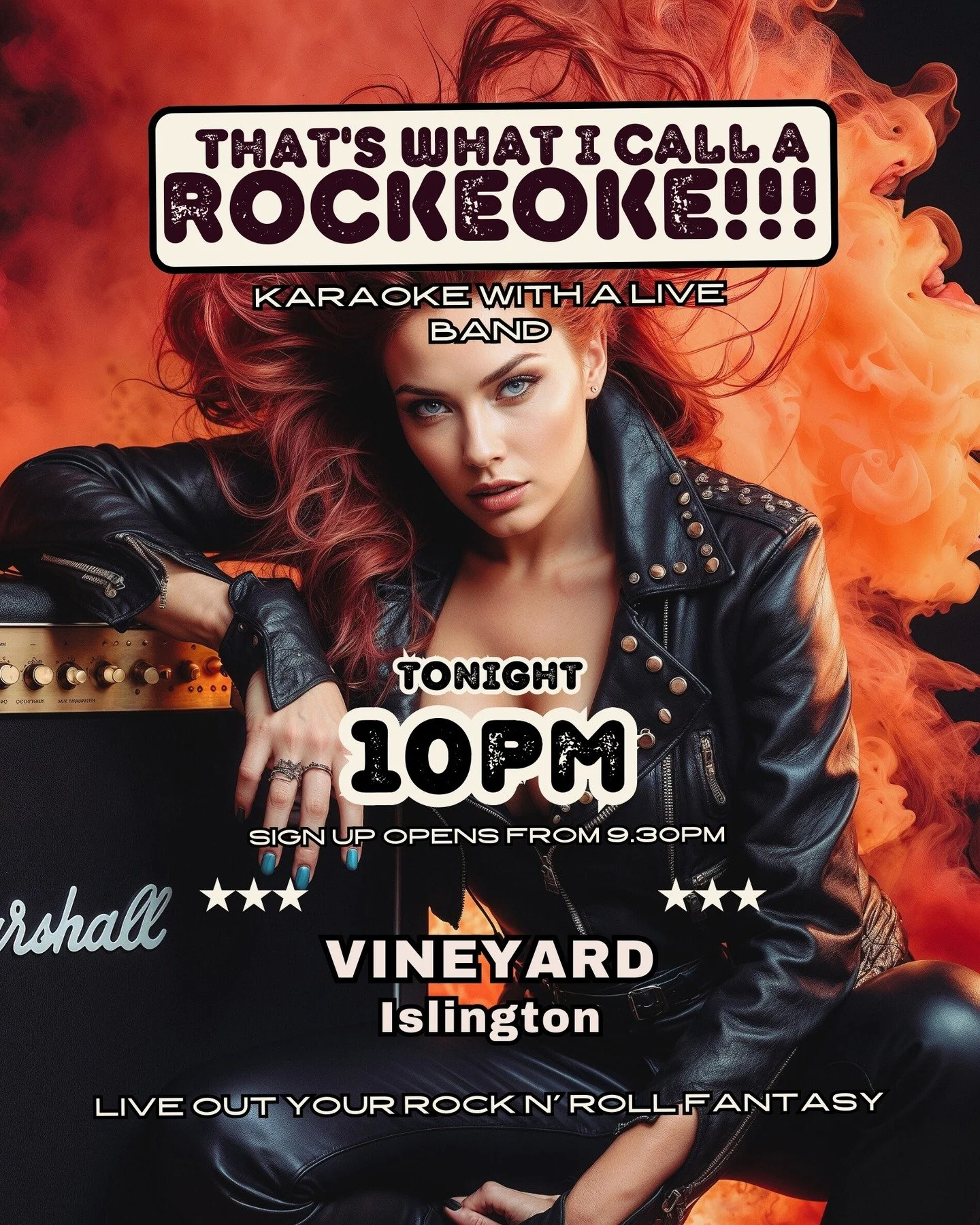 'That's What i Call A Rockeoke' is back in Islington Tomorrow night @vineyard_islington

📍Tonight
📍9.30pm Sign-Up Opens
📍10pm -12.30am Rockeoke

*Be there early to avoid disappointment.

With over 125 songs to choose from, We've got Hits from the 