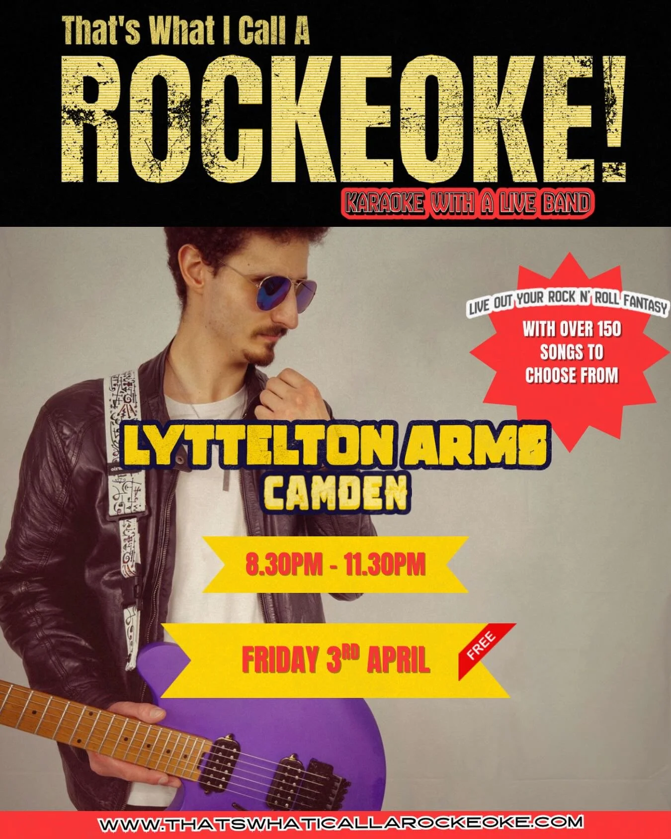 That&rsquo;s What i Call A Rockeoke&rsquo; is coming to Camden @lytteltonarms_camden 

📍Friday 3rd April
📍8.30pm Sign-Up Opens
📍9pm -11.30pm Rockeoke

*Be there early to avoid disappointment.

With over 125 songs to choose from, We&rsquo;ve got Hi