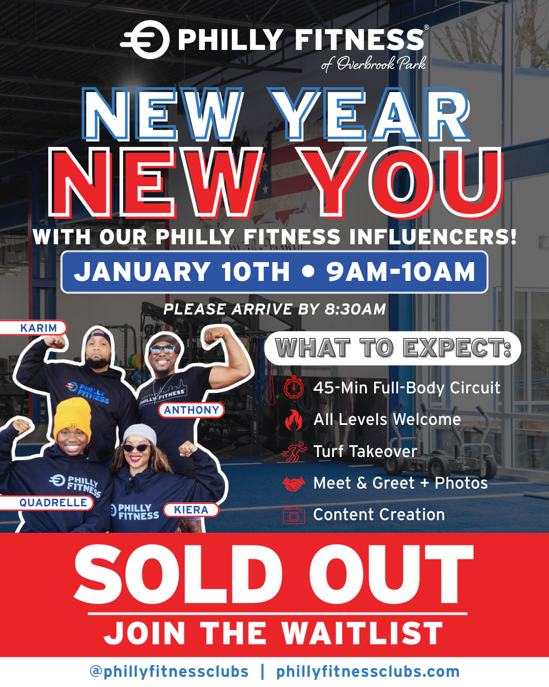 Influencer Event Wait List Sign Up for Jan 10th