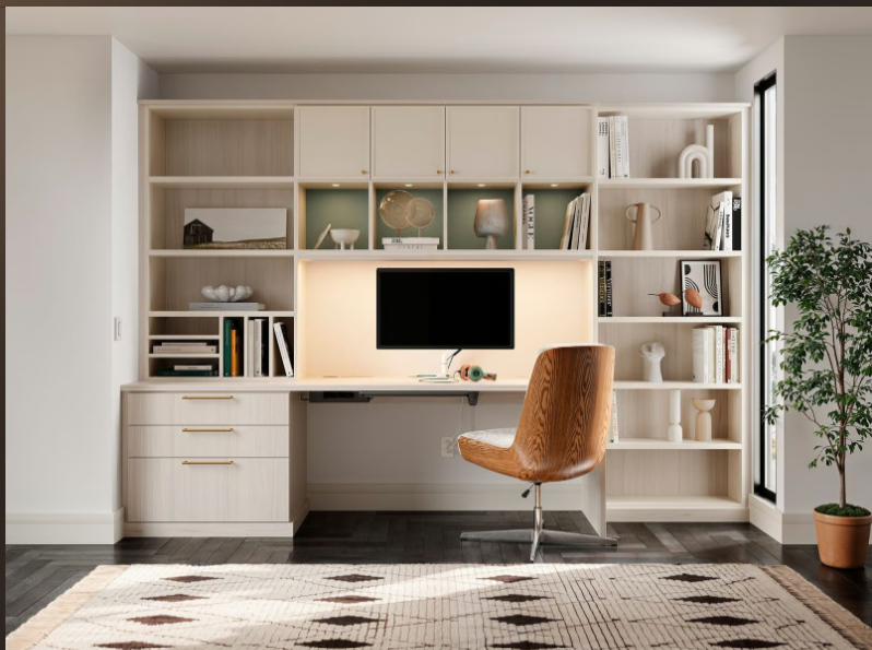 Custom Built-In Bookshelves vs IKEA BILLY Bookcases: Which One Belongs in Your Home Office?