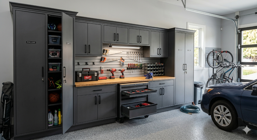 Custom Garage Cabinets in Vancouver