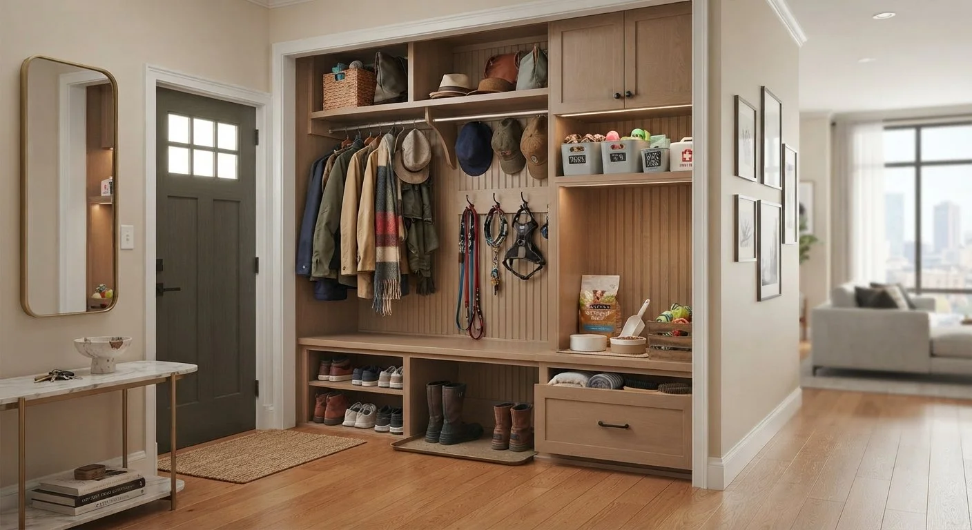 Entryway Closet with Pet Supply Storage Options.jpg