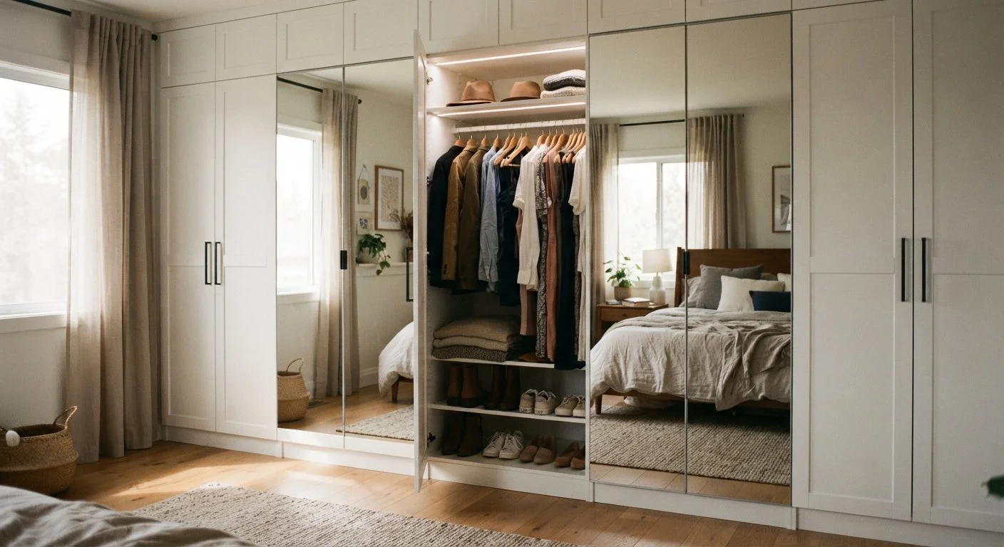 Custom Bedroom Closet with Mirror: Where Should the Mirror Actually Go?