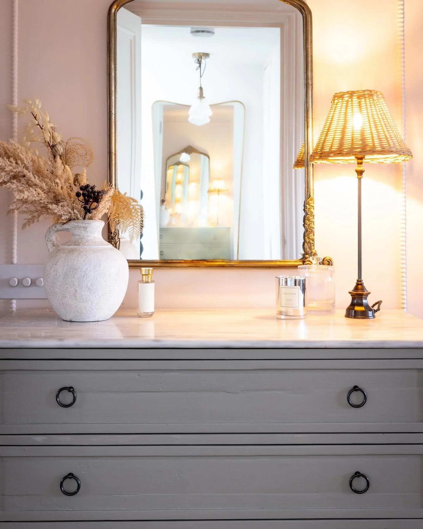 We loved the design of this Loaf chest but the original colour wasn&rsquo;t quite right so we painted it the most beautiful muted green shade, Baluster by Little Greene 🤩🤩🤩#baluster#littlegreene#paintitgreen 📸@robaddisonphotography