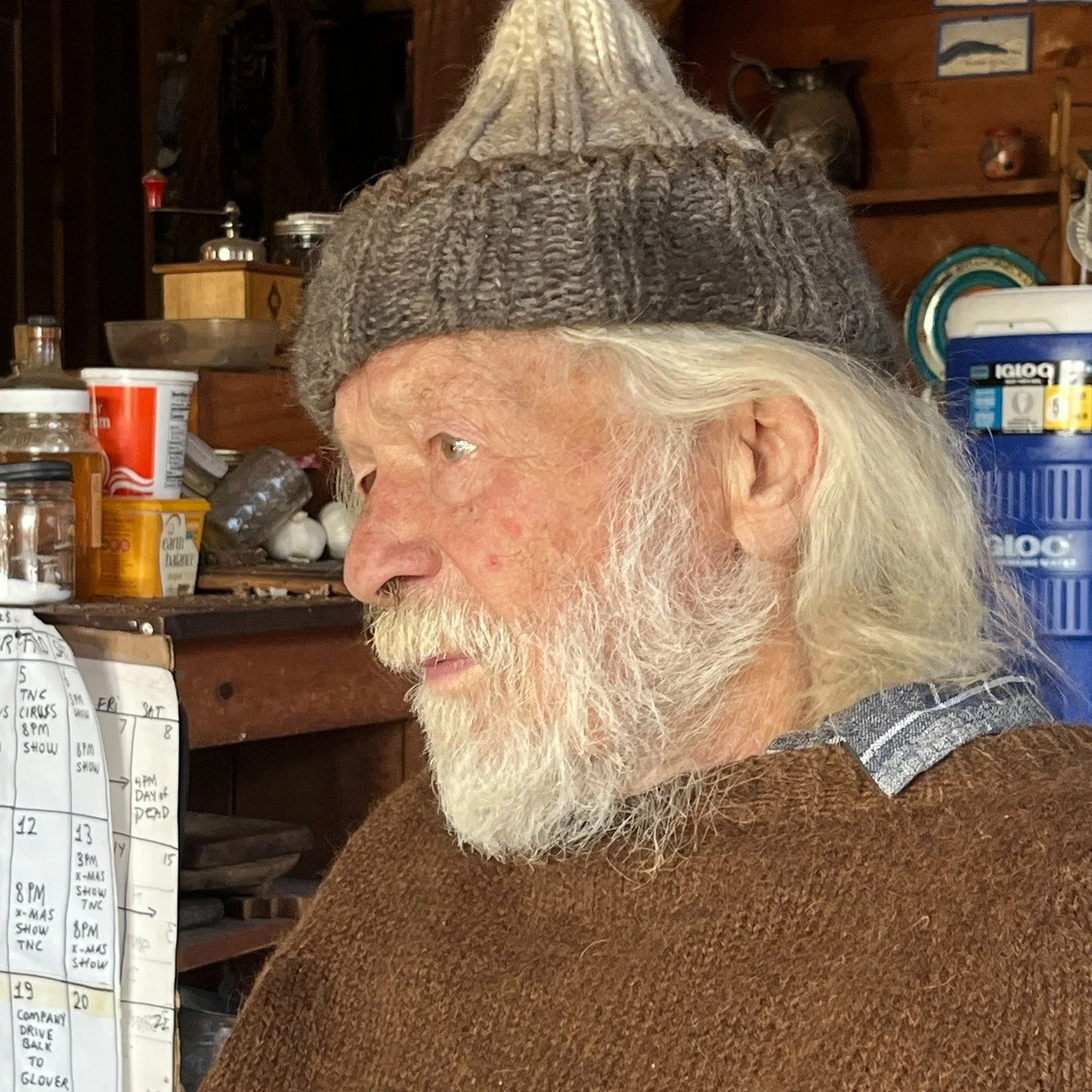 It has been an honor to be with Peter Schumann in his home in Glover, Vermont for his rye baking classes this week. Peter and his wife Elka founded Bread and Puppet Theater, and the rye bread that he bakes has been a staple of the summer performances
