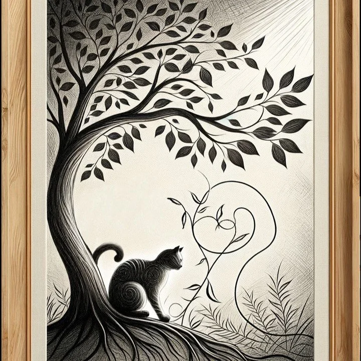 ETERNAL IMPRINT
In the gentle curves of nature, the essence of Little Tico, the beloved cat, is immortalized, capturing the deep gratitude for his unwavering friendship and devotion. With every gentle purr and comforting meow, Tico left an indelible 