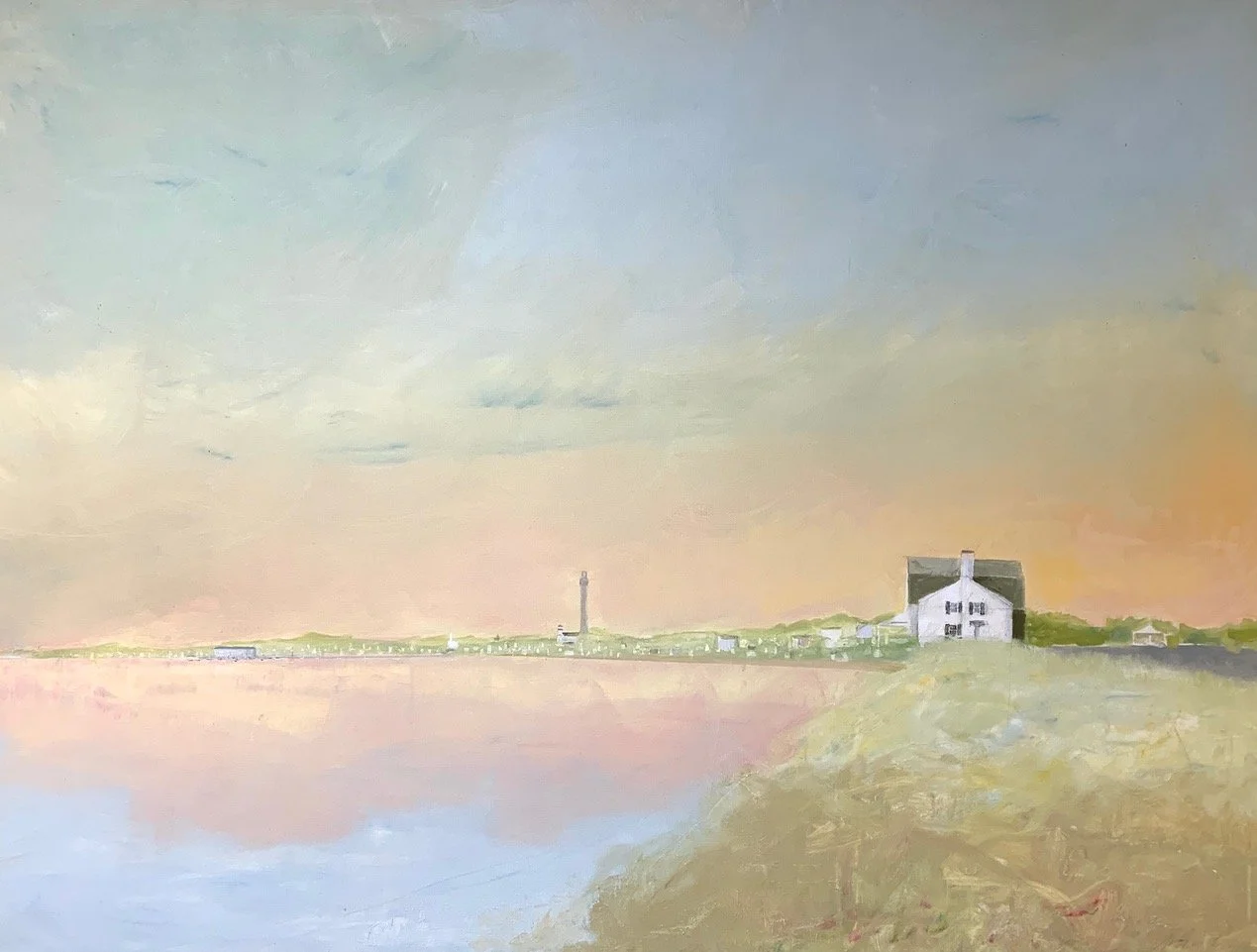 Arthur Cohen (1928-2012) Provincetown, c. 2008, o/c, 36 x 48”