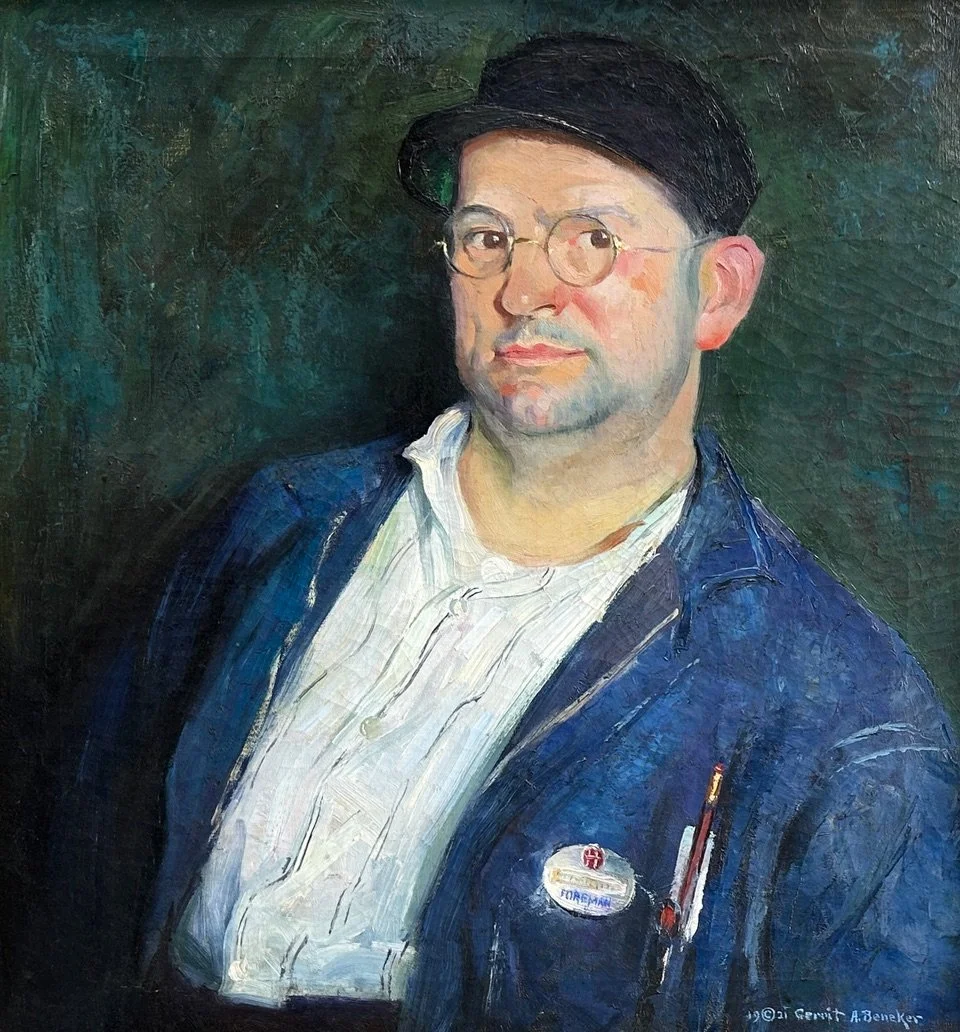 Gerrit Beneker (1882-1934) The Foreman, 1921, o/c, 26 x 24"