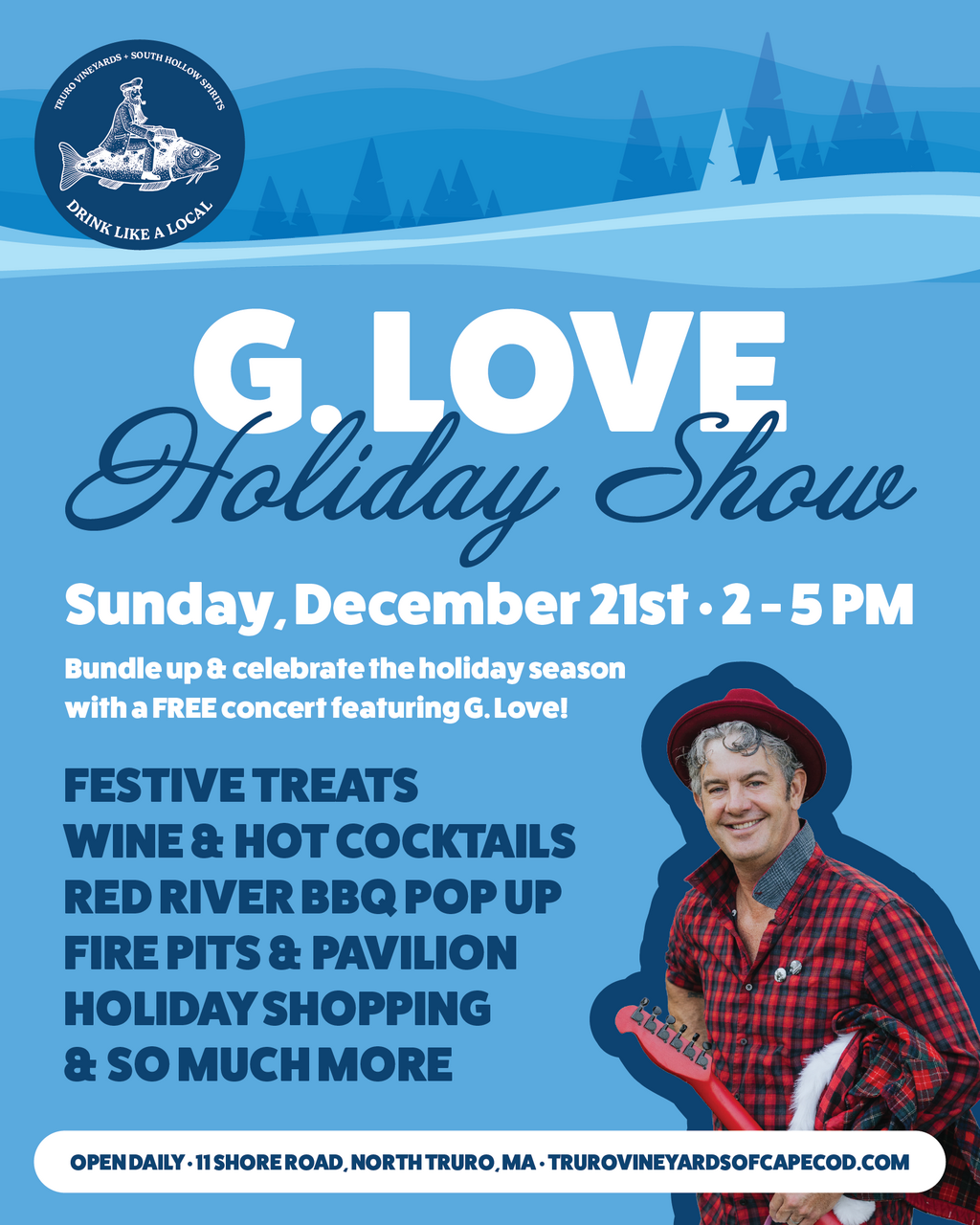 G. Love Holiday Show at Truro Vineyards