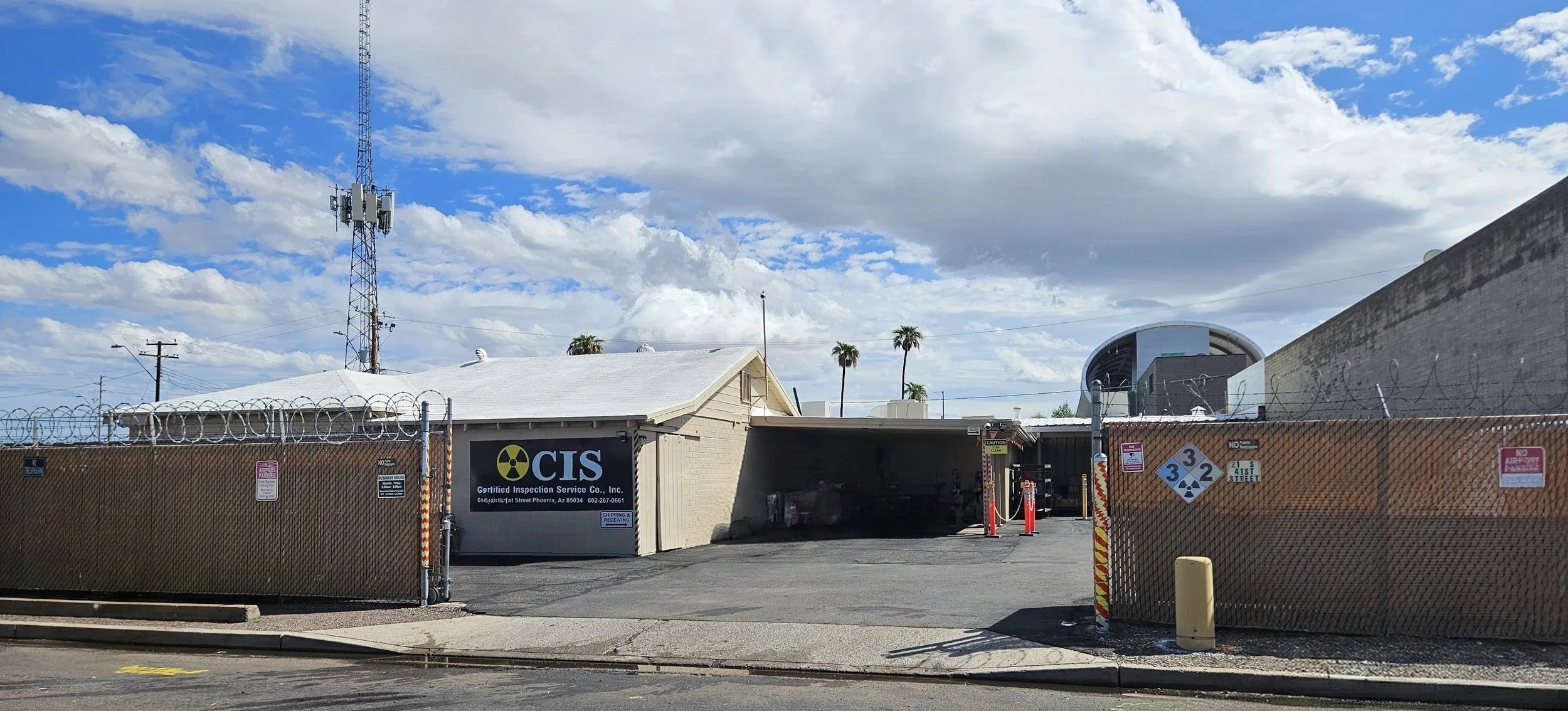 treet entrance to Certified Inspection Service at 21 South 41st Street, Phoenix