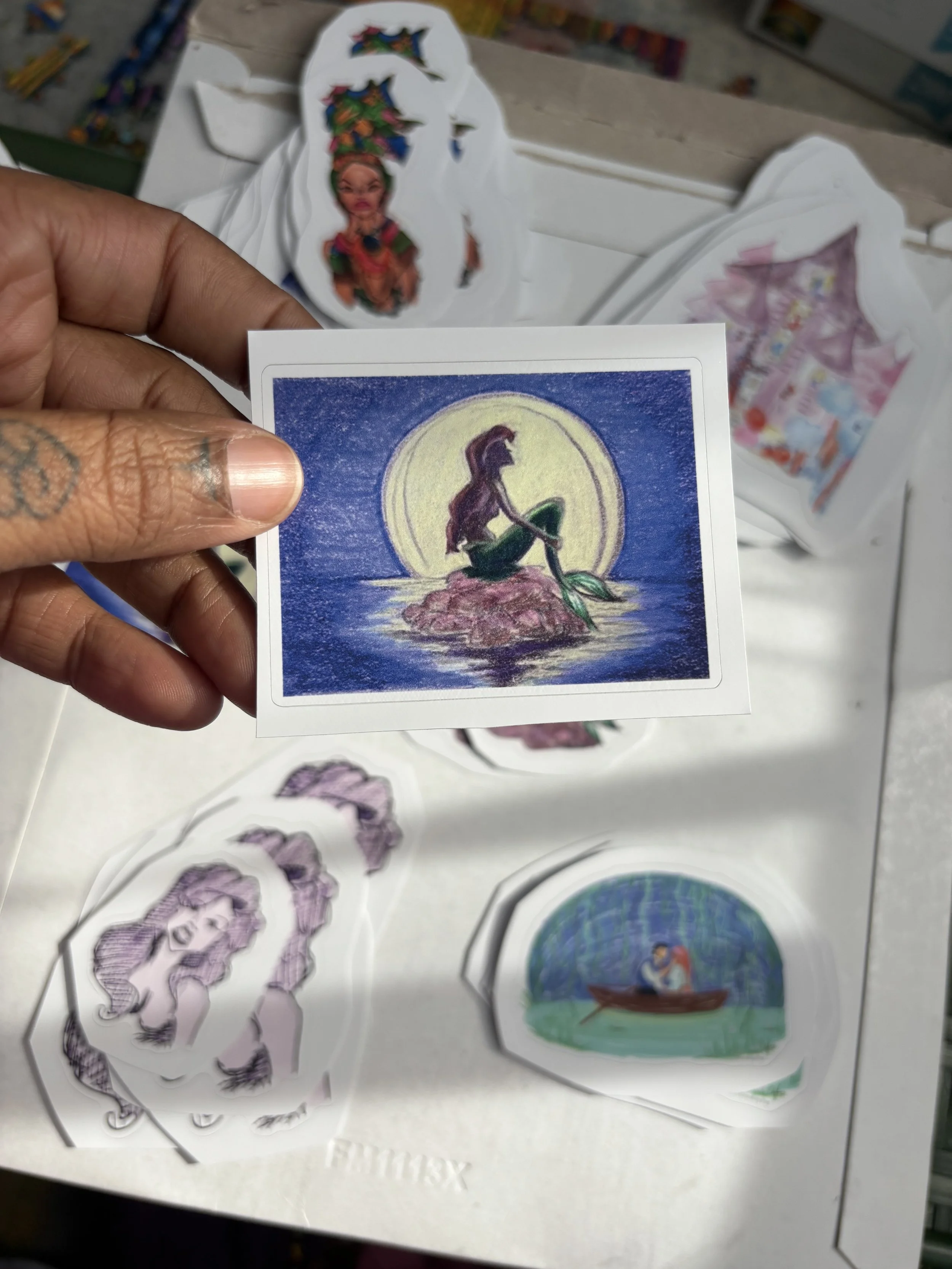 The little mermaid.violet background 2.jpg