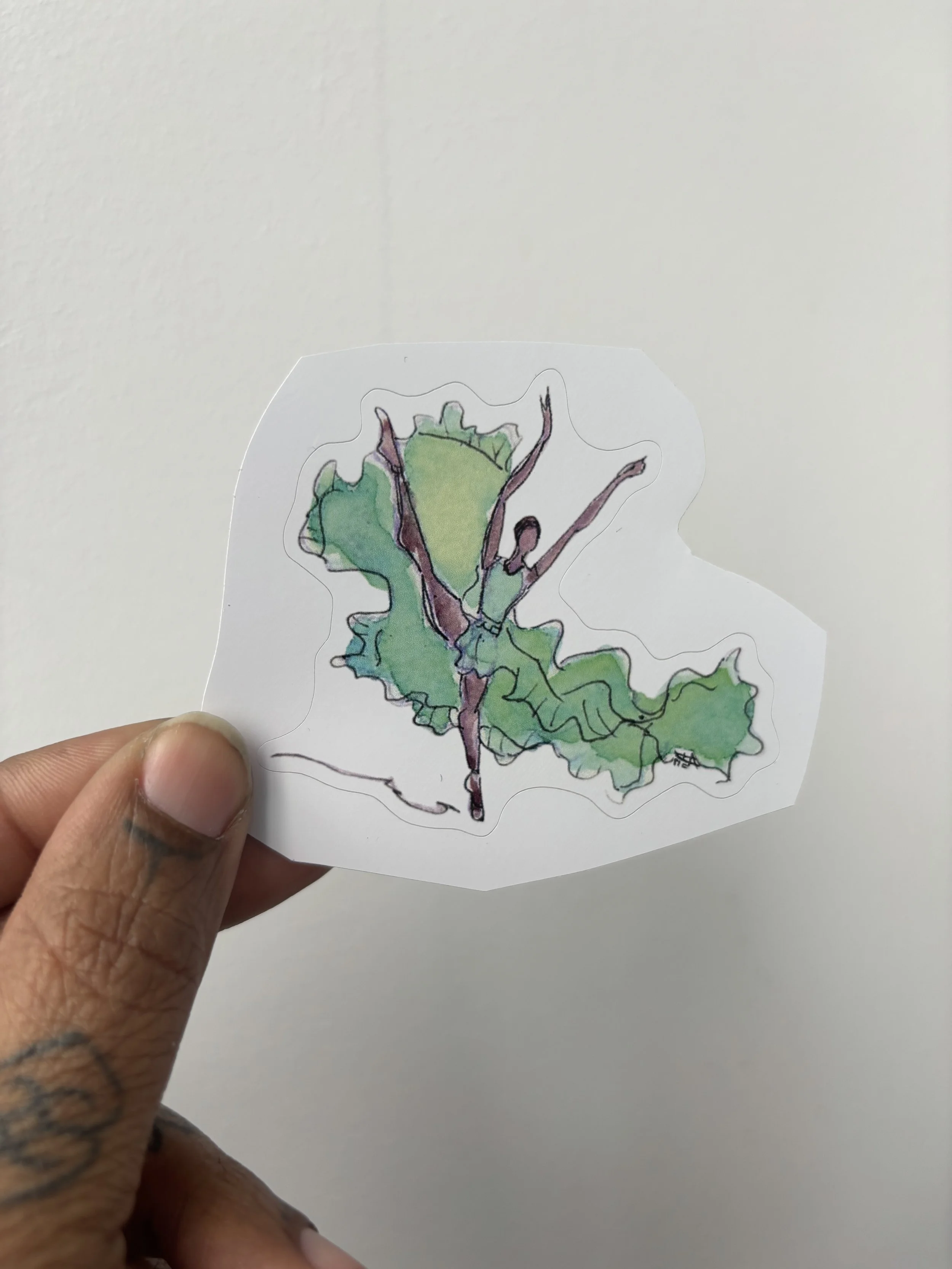 Misty green 001 . white bkgrnd Brown Ballerina Collection.jpg