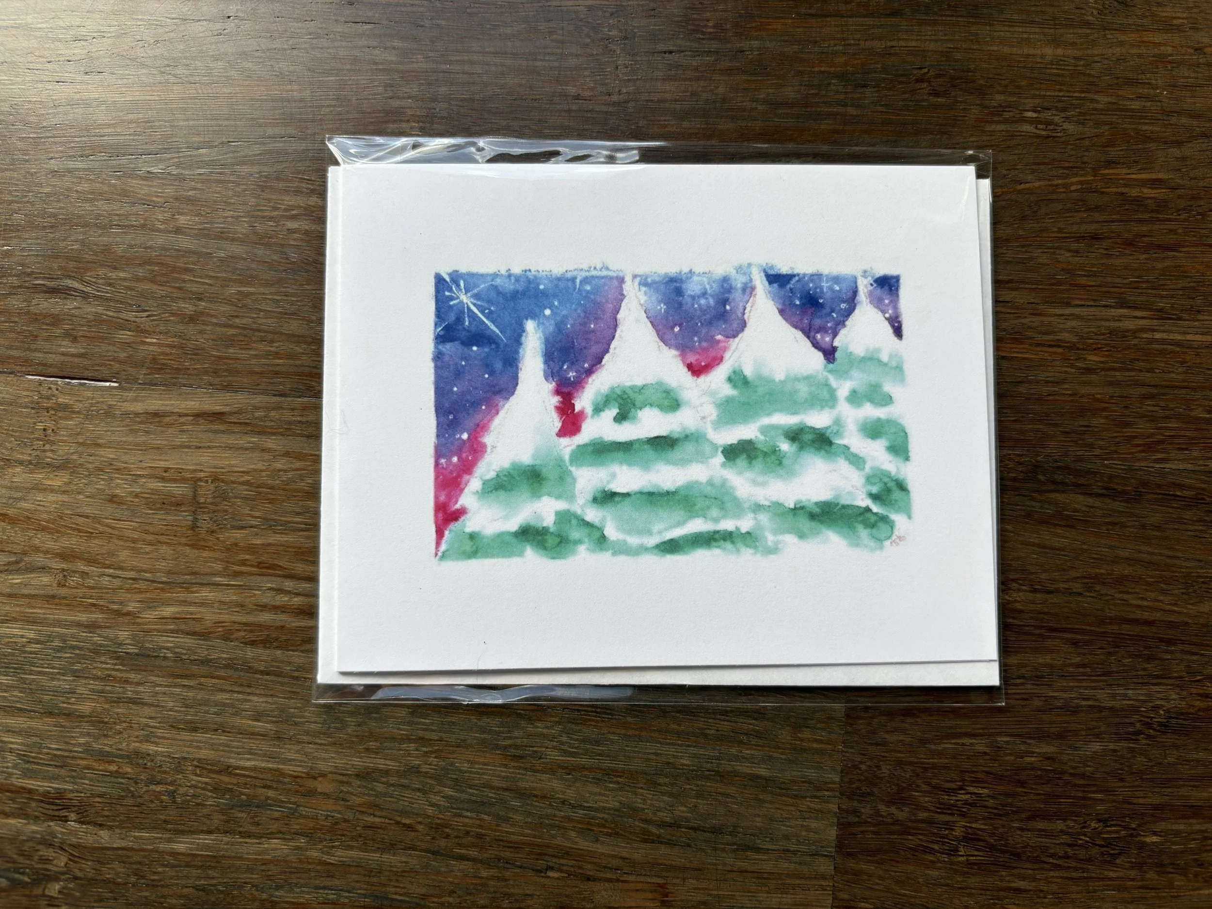 Snow-Topped Evergreens