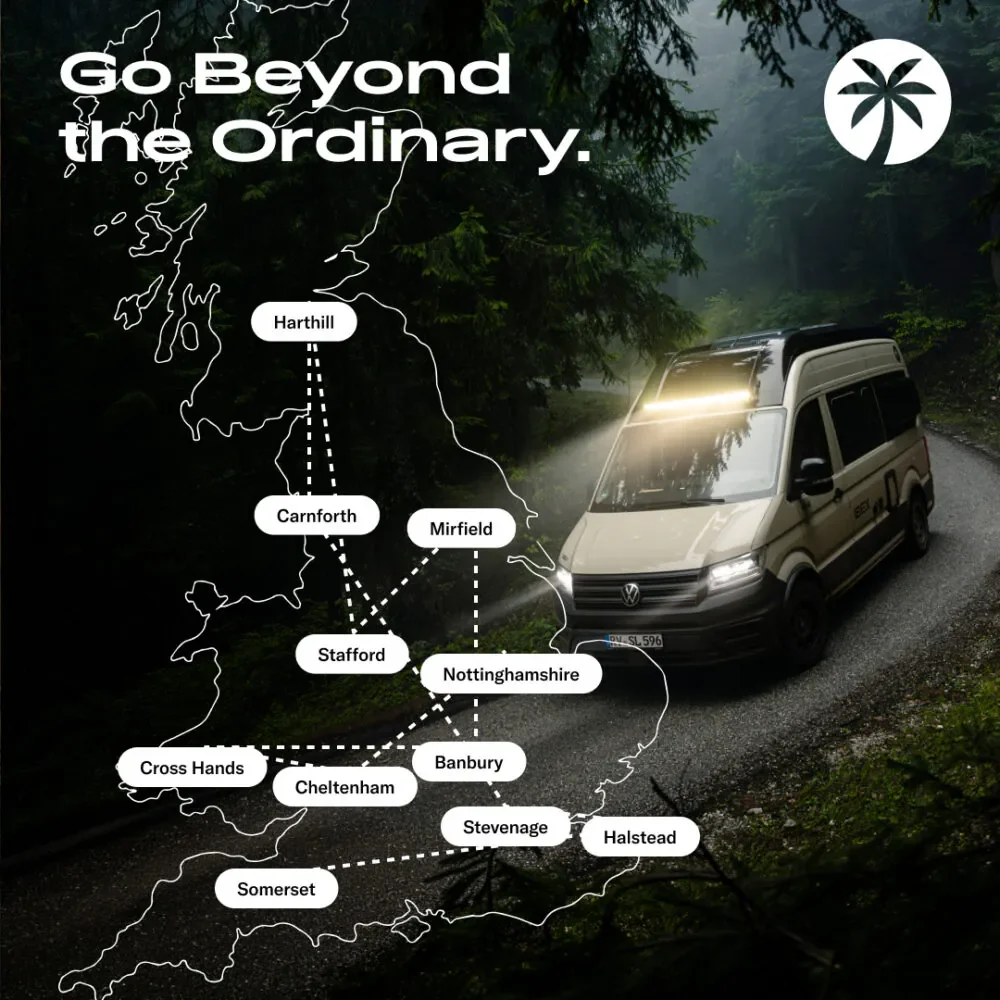 Sunlight Campervans IBEX UK roadshow — Raw Elements Sports Marketing