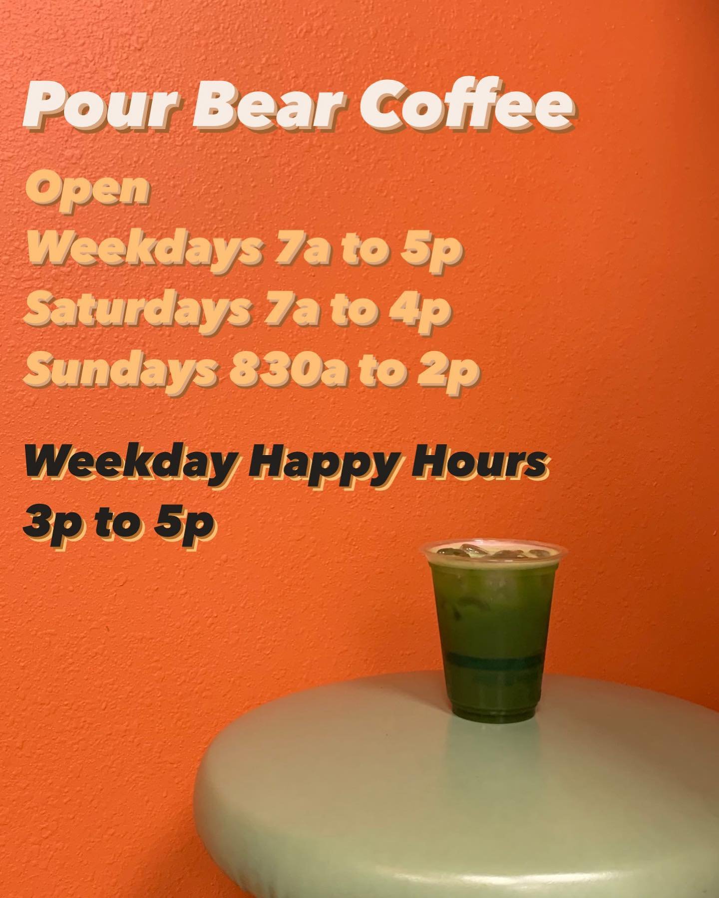 Well we gave it a try for a couple of weeks and have decided to make a minor adjustment to our weekday hours of operation. Starting today, Monday, September 16th, we will still open weekdays at 7 am but will close up shop at 5 pm. In doing so, we hav