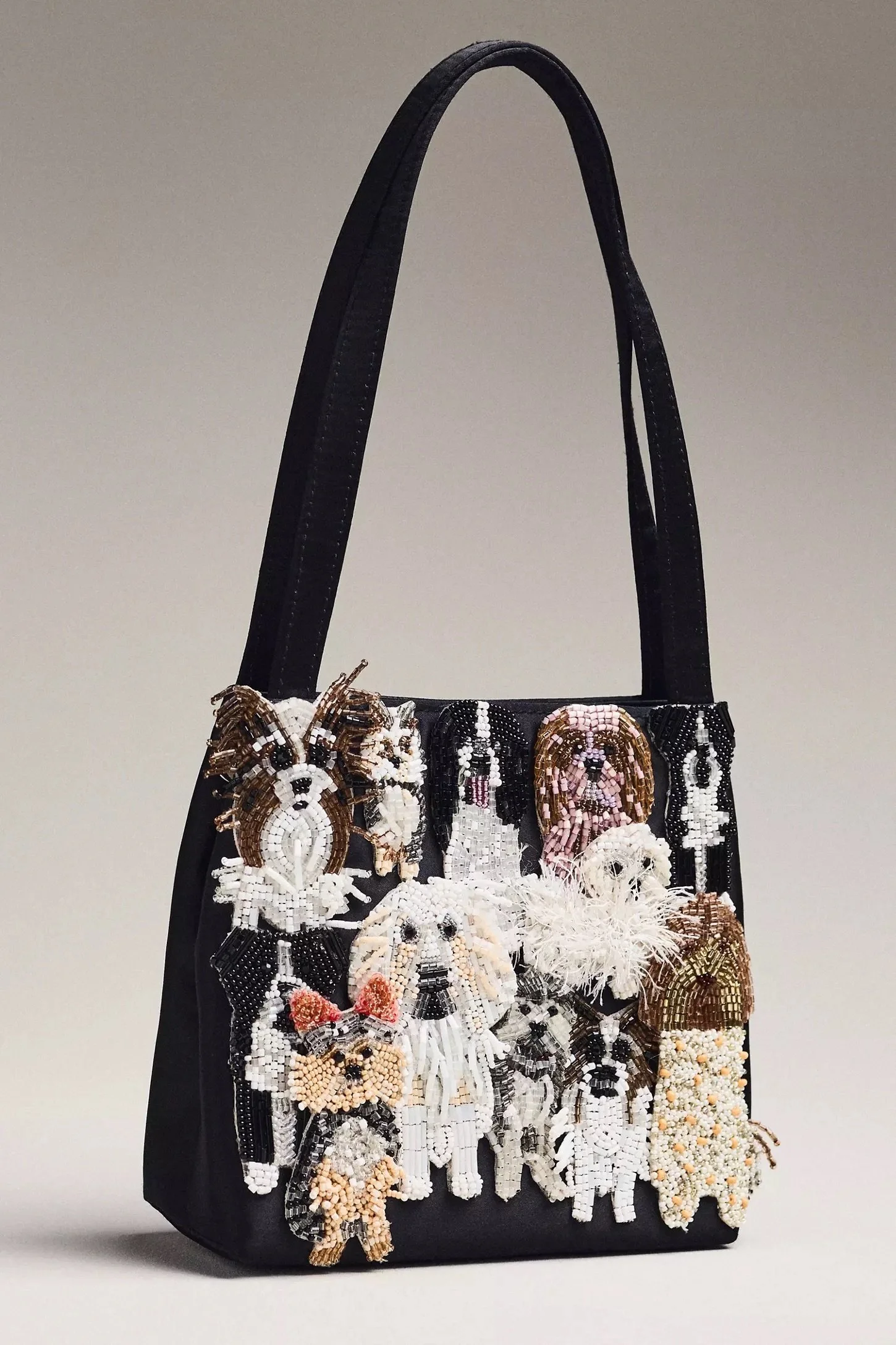 Dog Beaded Bag