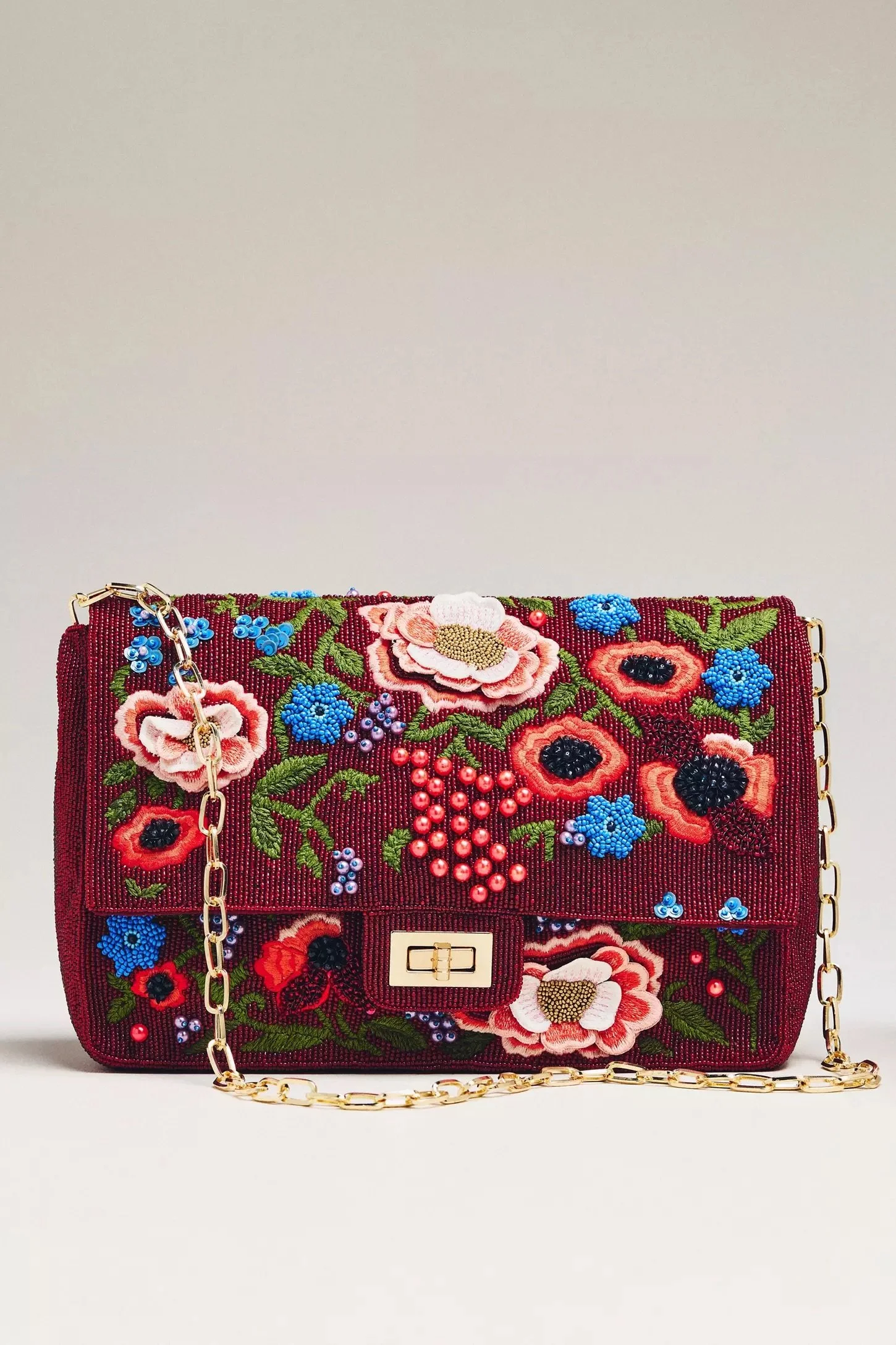 Floral Beaded Bag