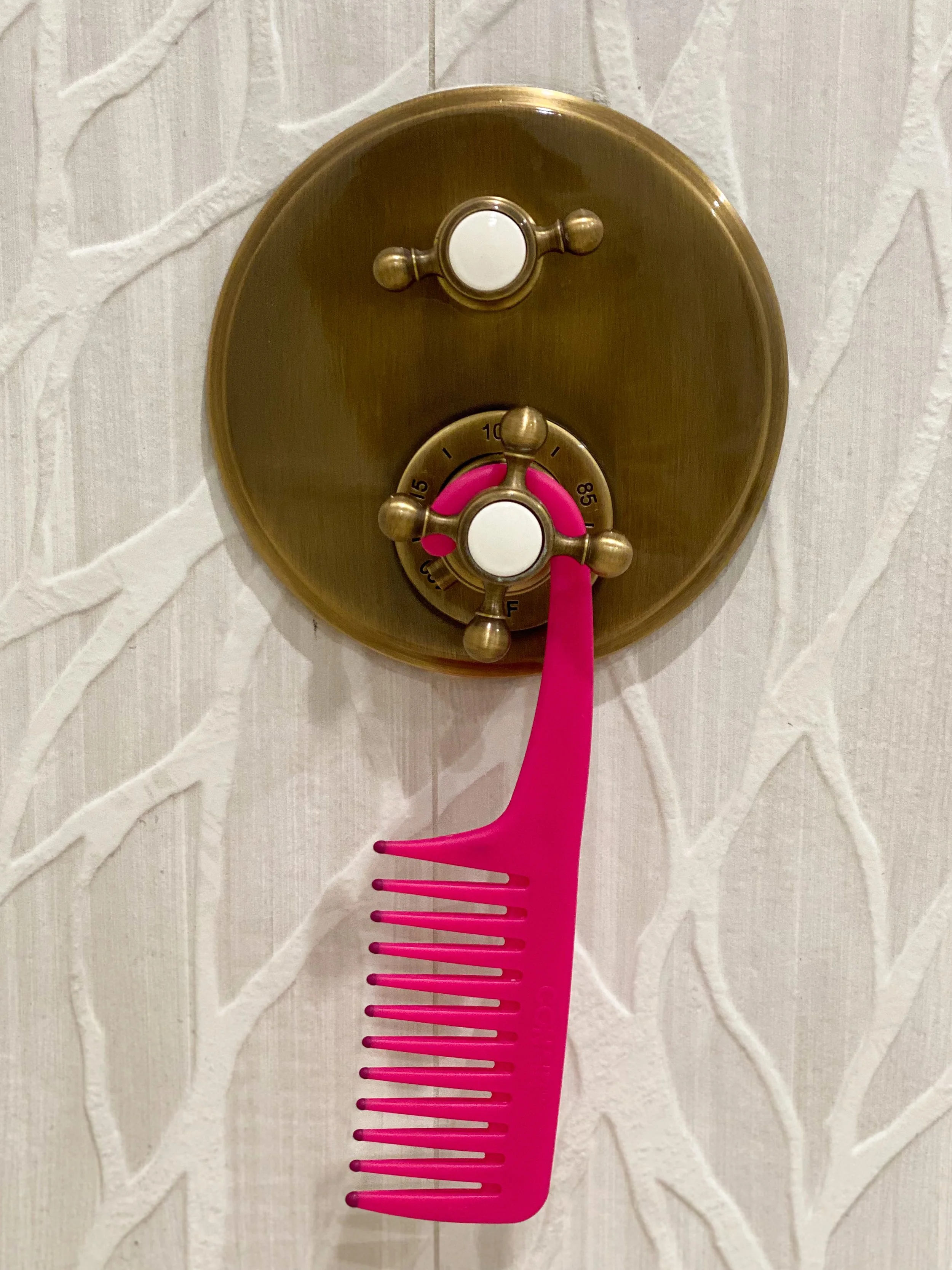 hanging shower comb