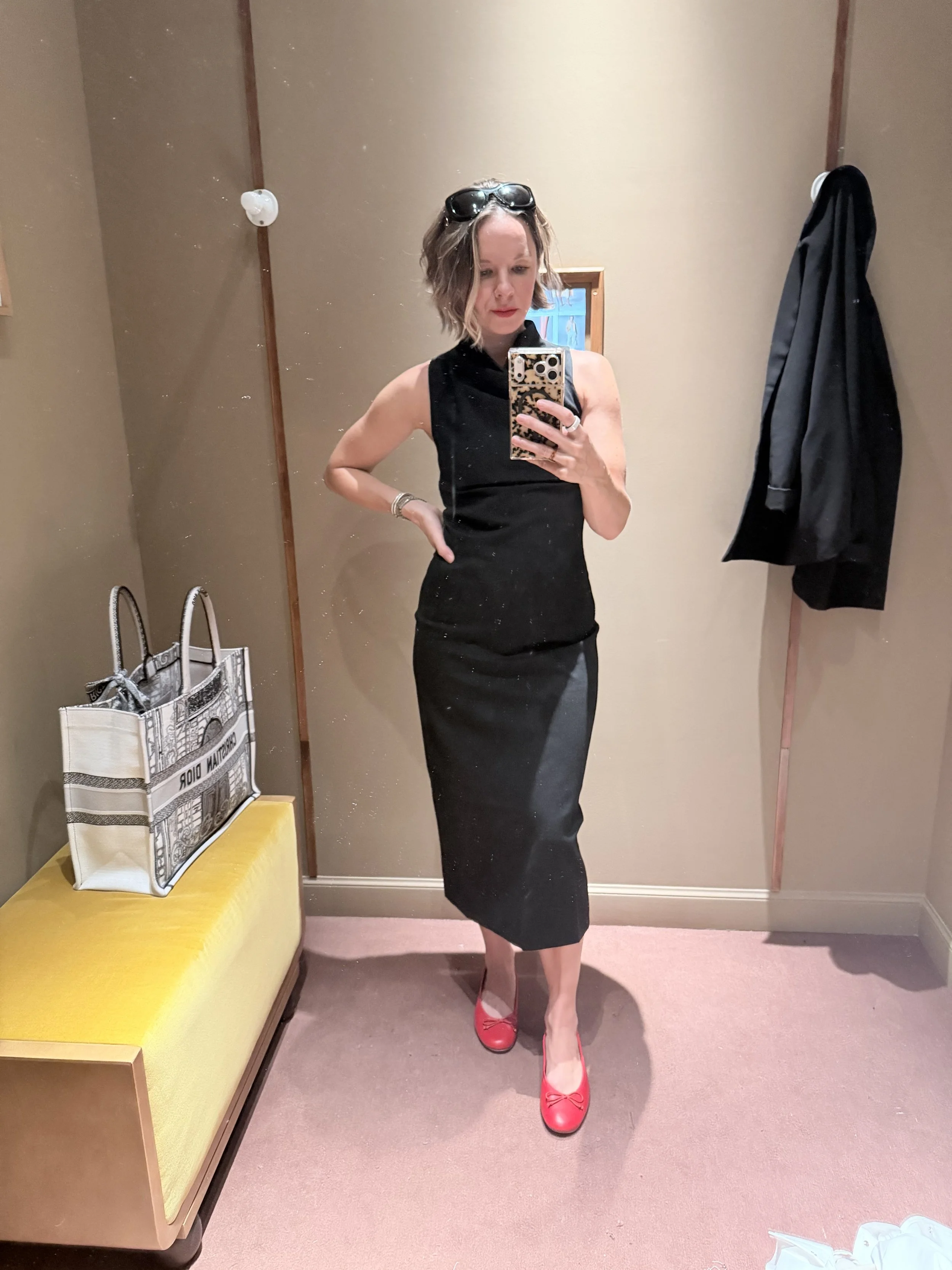 with red flats