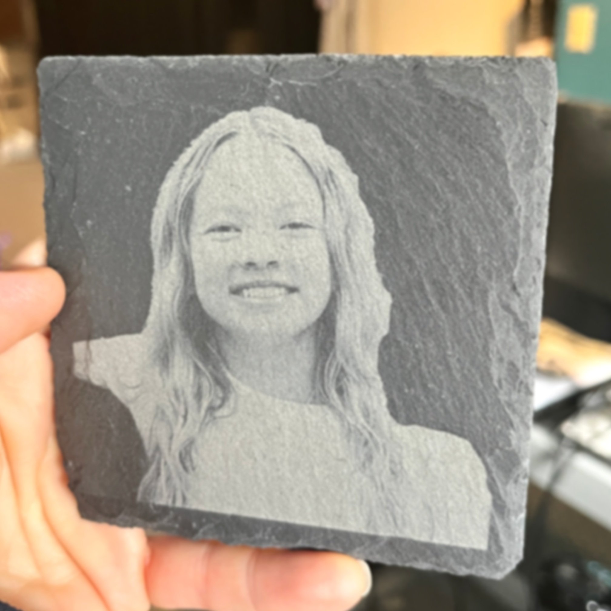 Custom Photo Slate Coasters