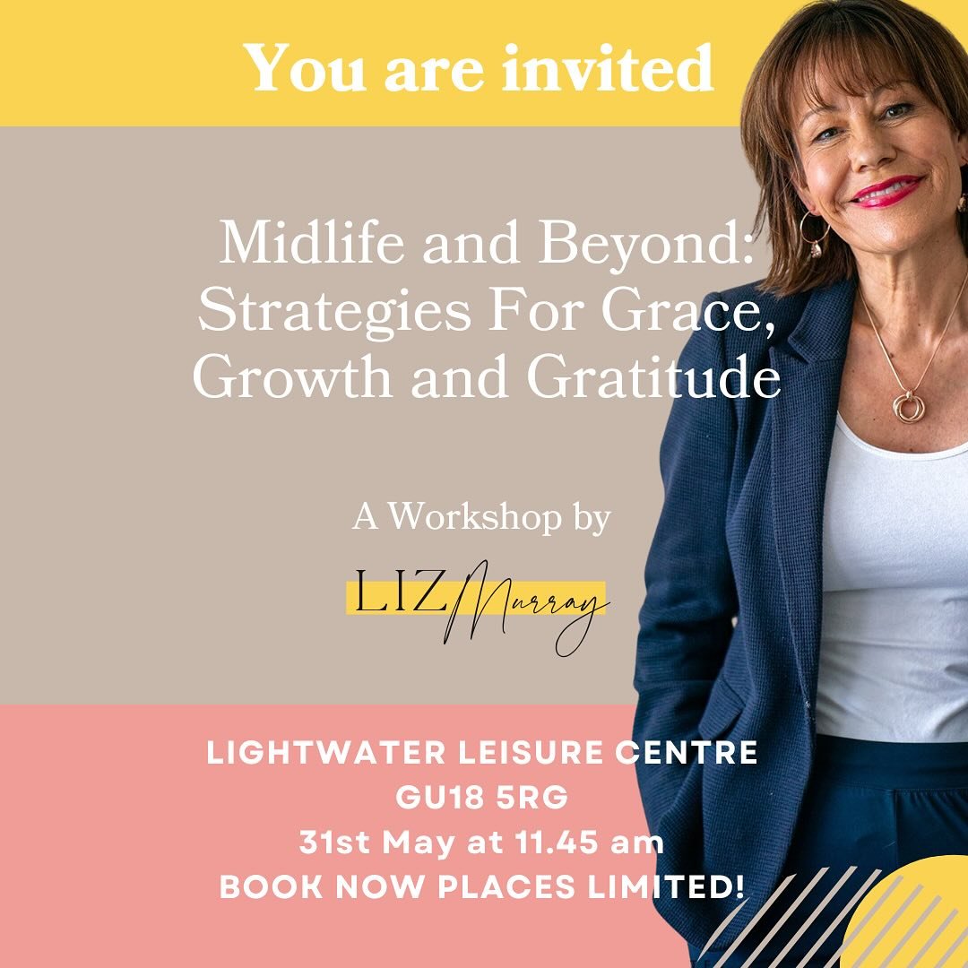 I&rsquo;m so excited to announce a collaboration with Lightwater Leisure Centre to deliver my Workshop &lsquo;Midlife and Beyond: Strategies for Grace, Growth and Gratitude&rsquo;

This is a 60 minute workshop designed specifically for women navigati