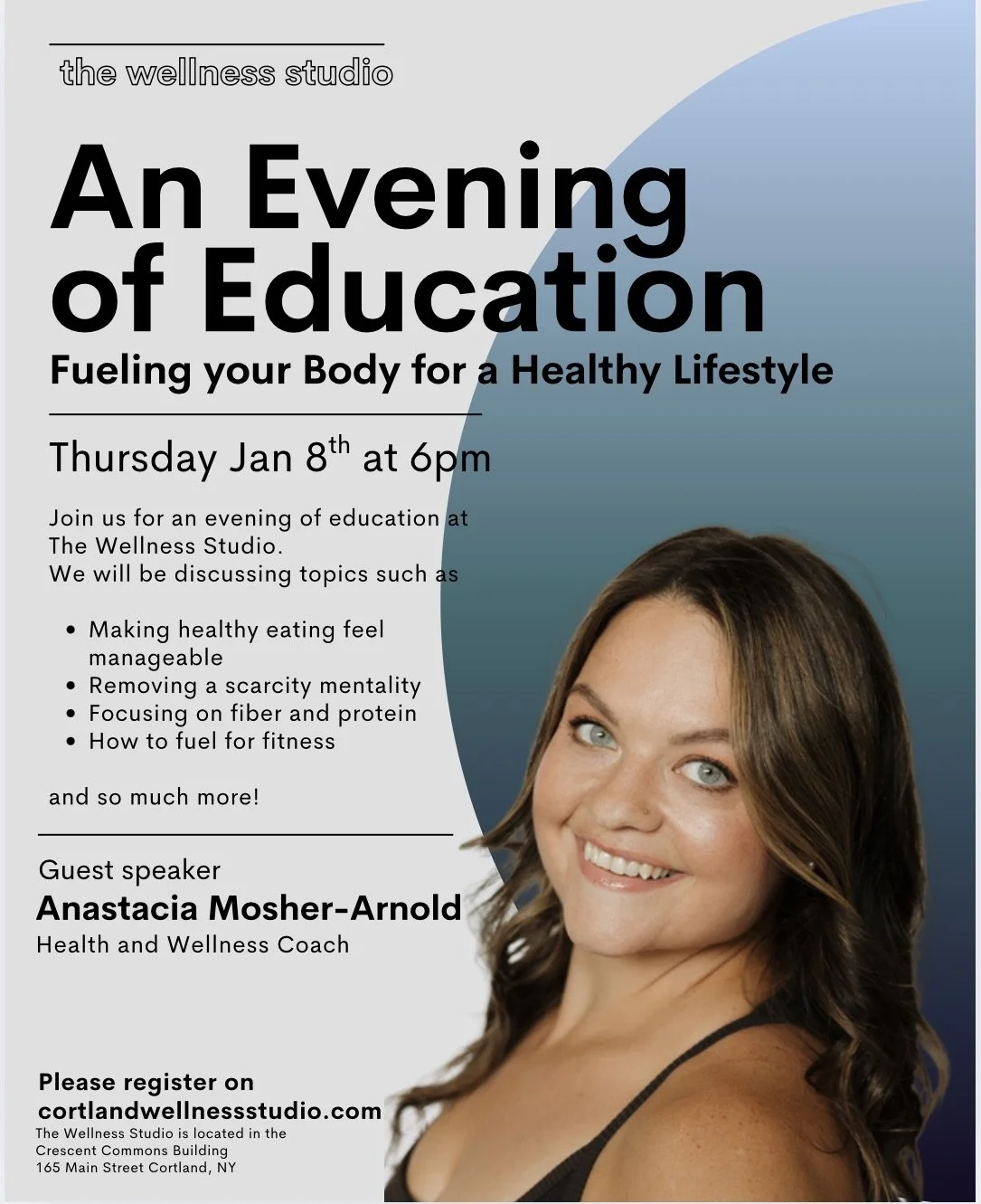 An Evening Of Education: Fueling your body for a healthy lifestyle
