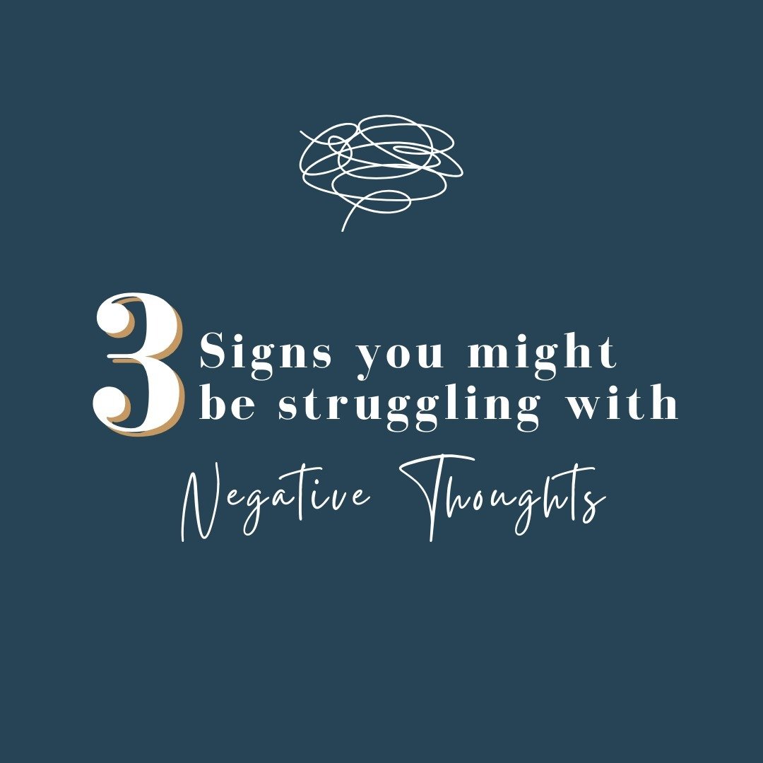 3 signs you might be struggling with automatic negative thoughts. 👇🏼

1️⃣ Catastrophizing 👉🏼 You often find yourself catastrophizing or coming up with the worst case scenario. &quot;My partner is late getting home from work, maybe they got in a c