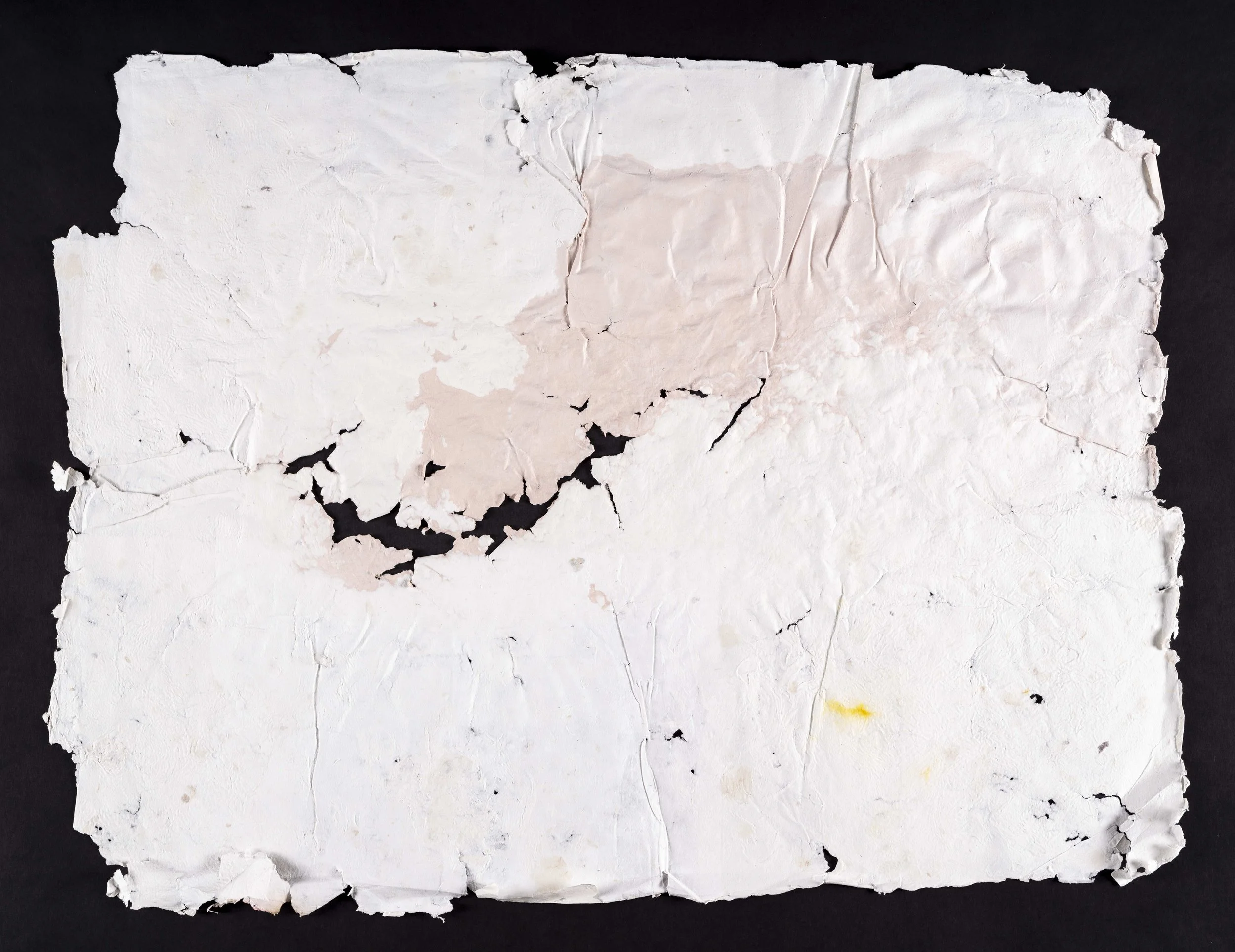 Birthmark, Pulp Painting on Handmade Paper. 2024