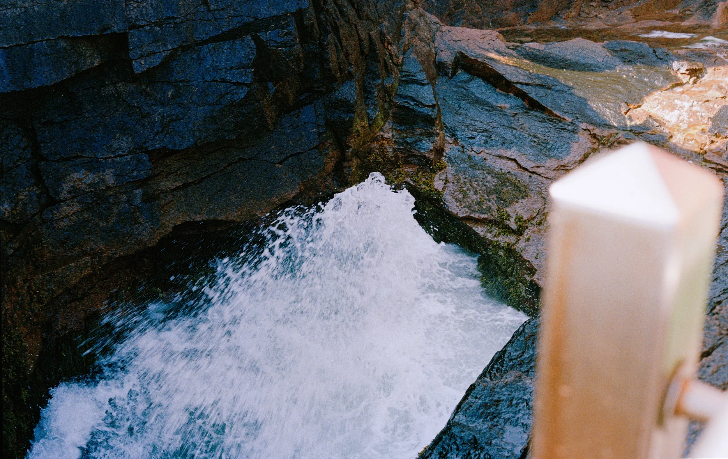Thunder Hole, from New Eden, 35mm color film photograph. 2025