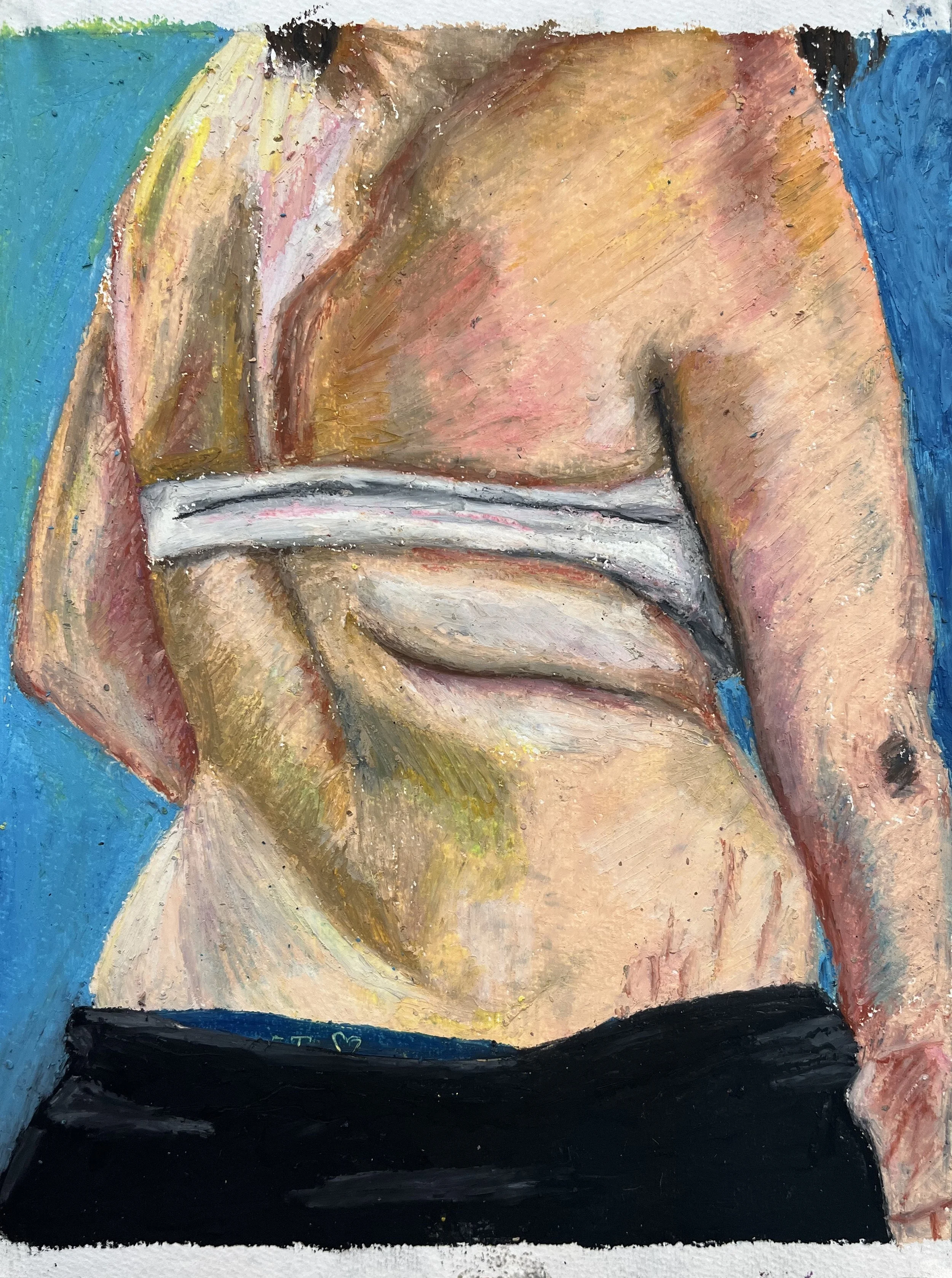 Untitled, Oil Pastel on Paper, 2024