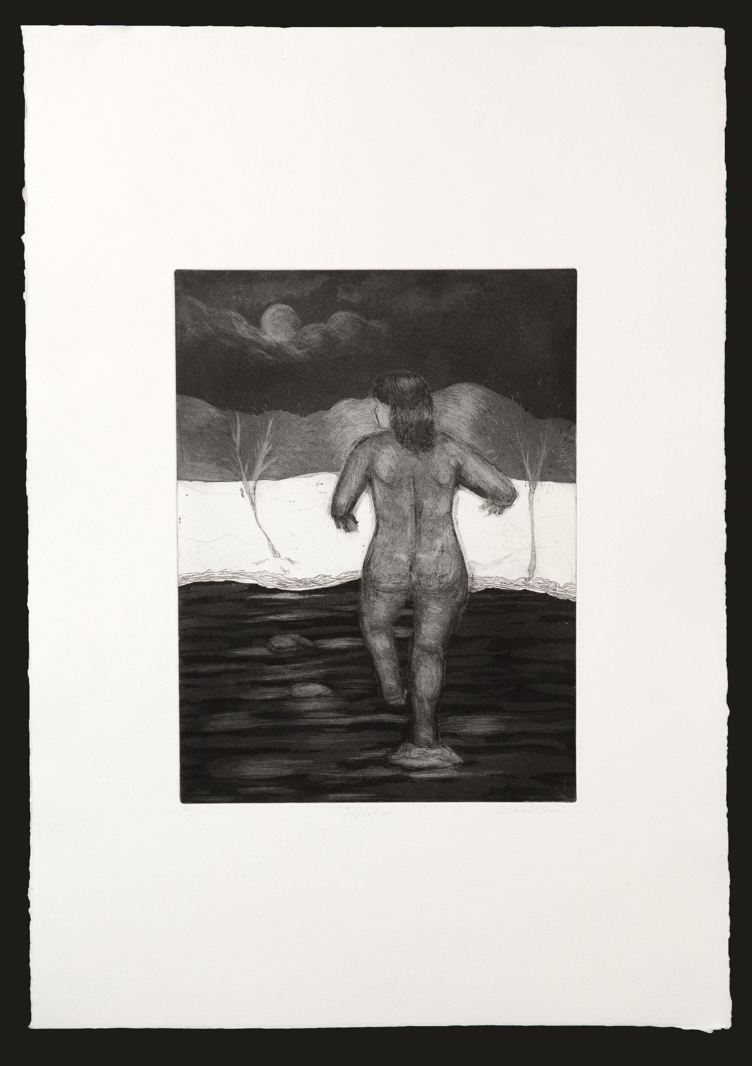 Trepidation, Etching. 2025