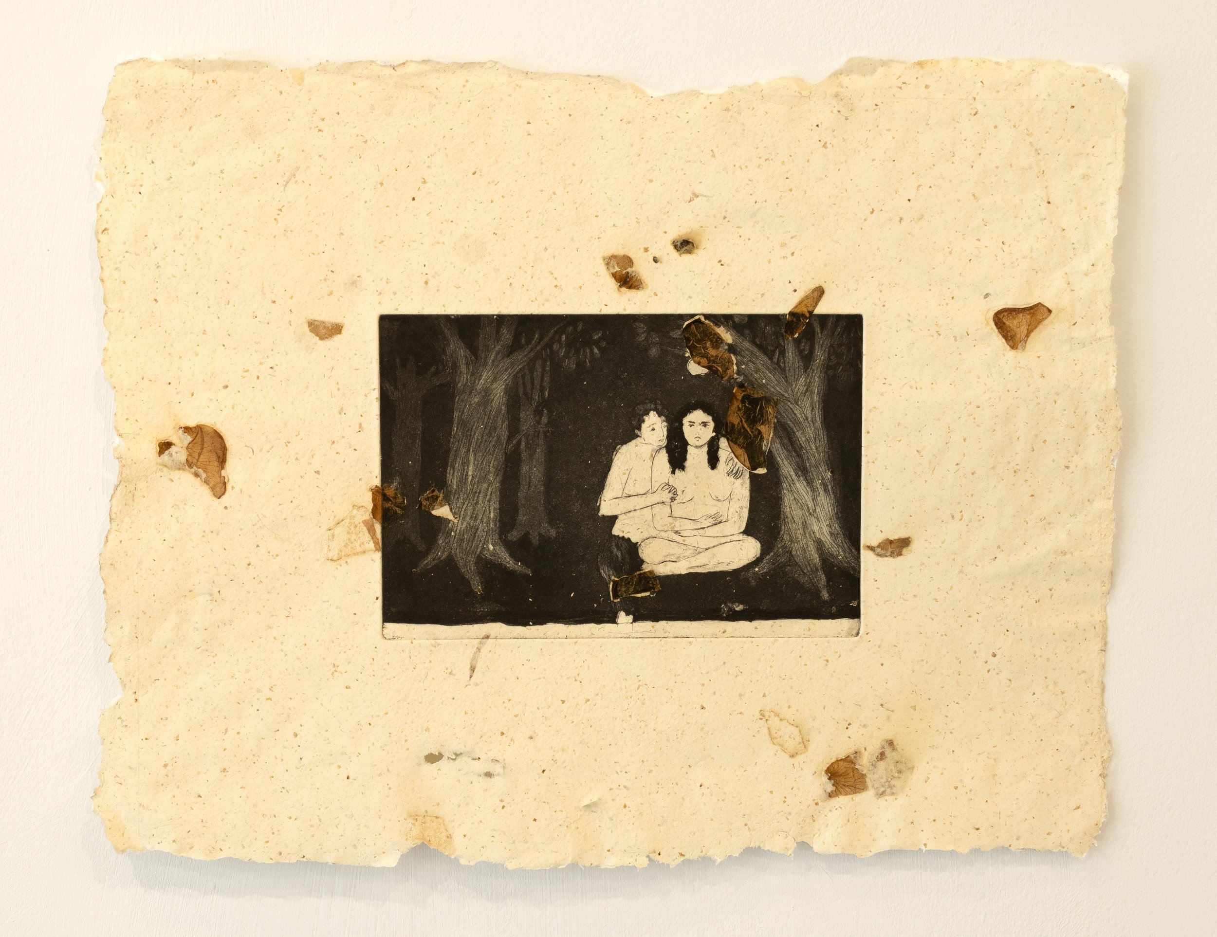 Desire is a Woman.,
Etching on Handmade Paper, 
2025