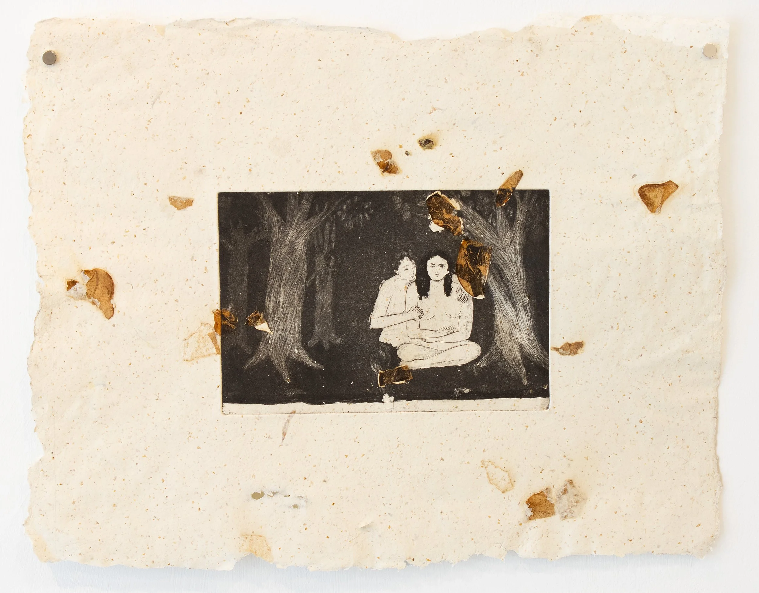 Desire is a Woman., Etching on Handmade Paper. 2025