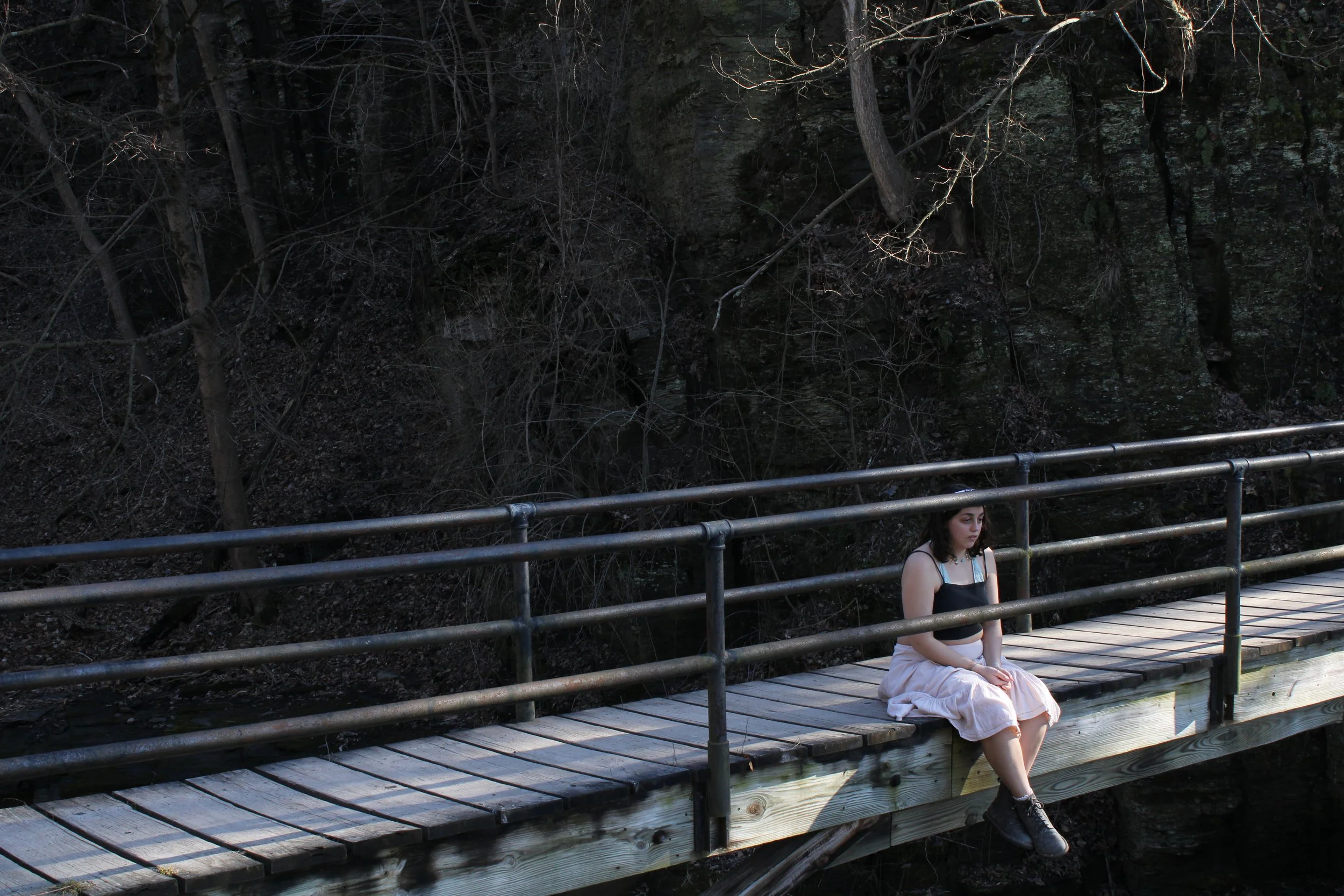 Self-Portrait on a Bridge, Digital photograph. 2024