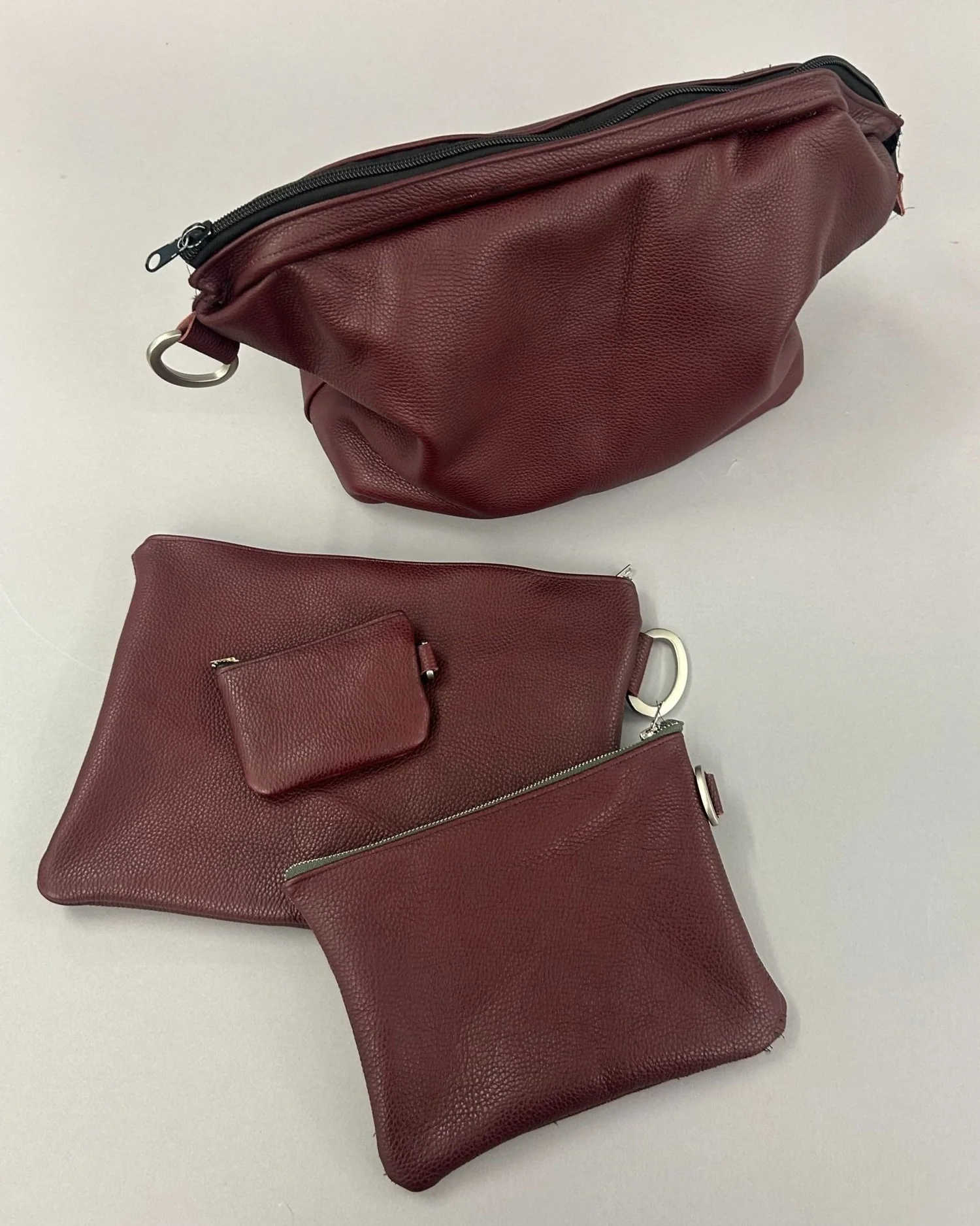 Pomegranate Leather Pouches