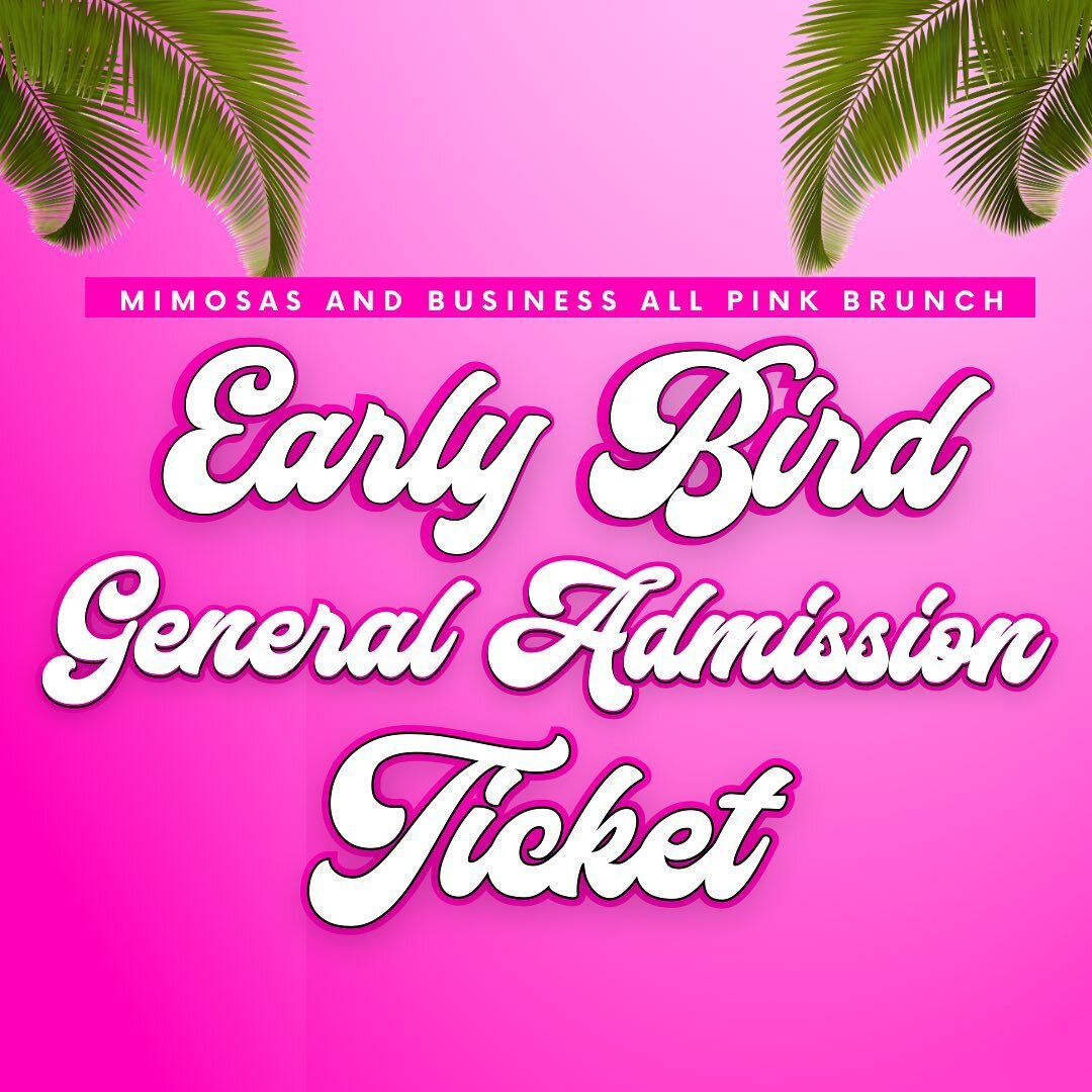Hi! We can&rsquo;t wait to see you at the All Pink Mimosas and Business Brunch ! 💕 

We have an Airbnb / Hospitality Panel and a Business Panel ! 

Be prepared to learn a lot of information ! 🔥🔥🔥💰💰💰 

Get your Early Bird tickets now by clickin
