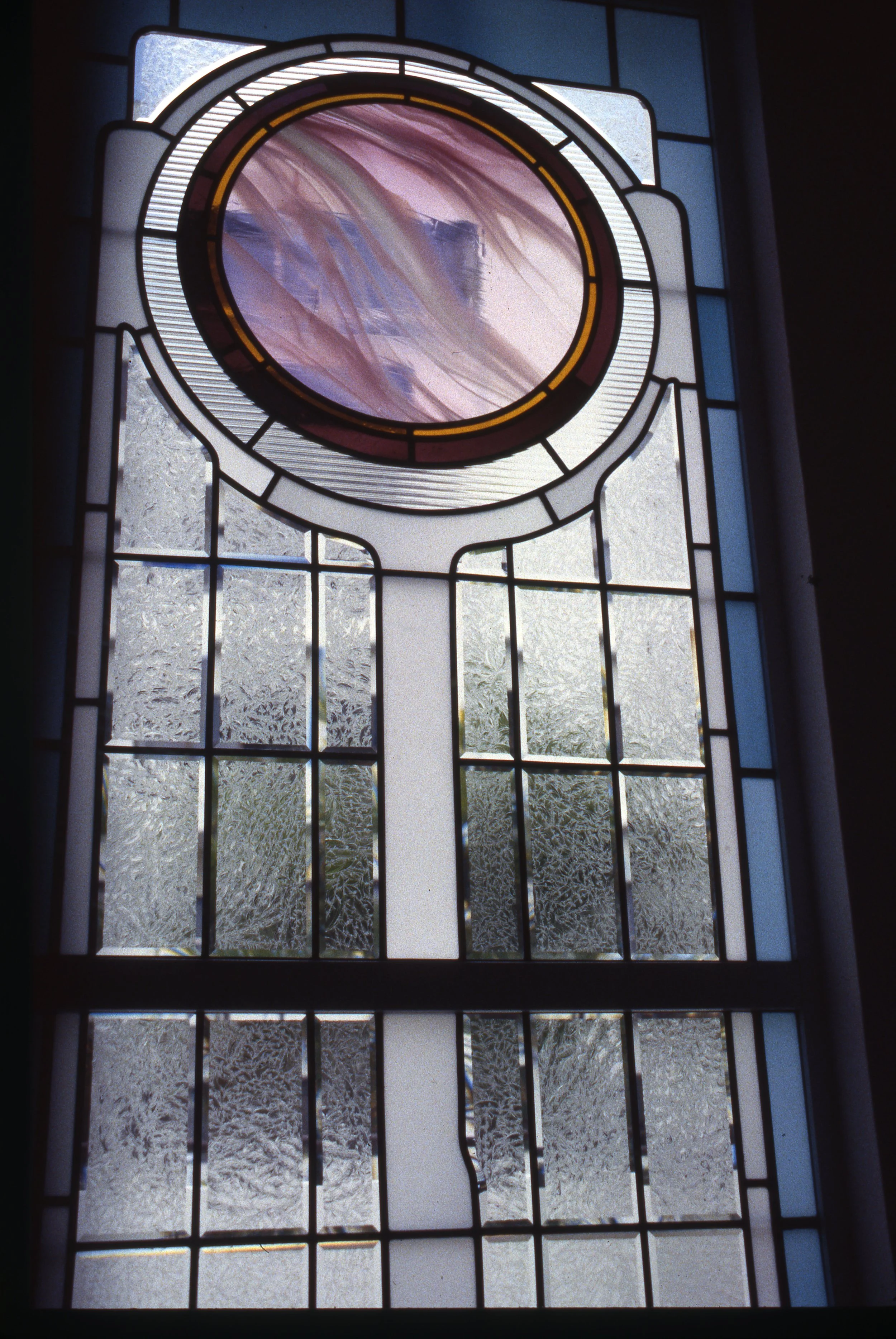 Residential window, Jakarta, 1995
Hand beveled glue chip, opal and opak glass