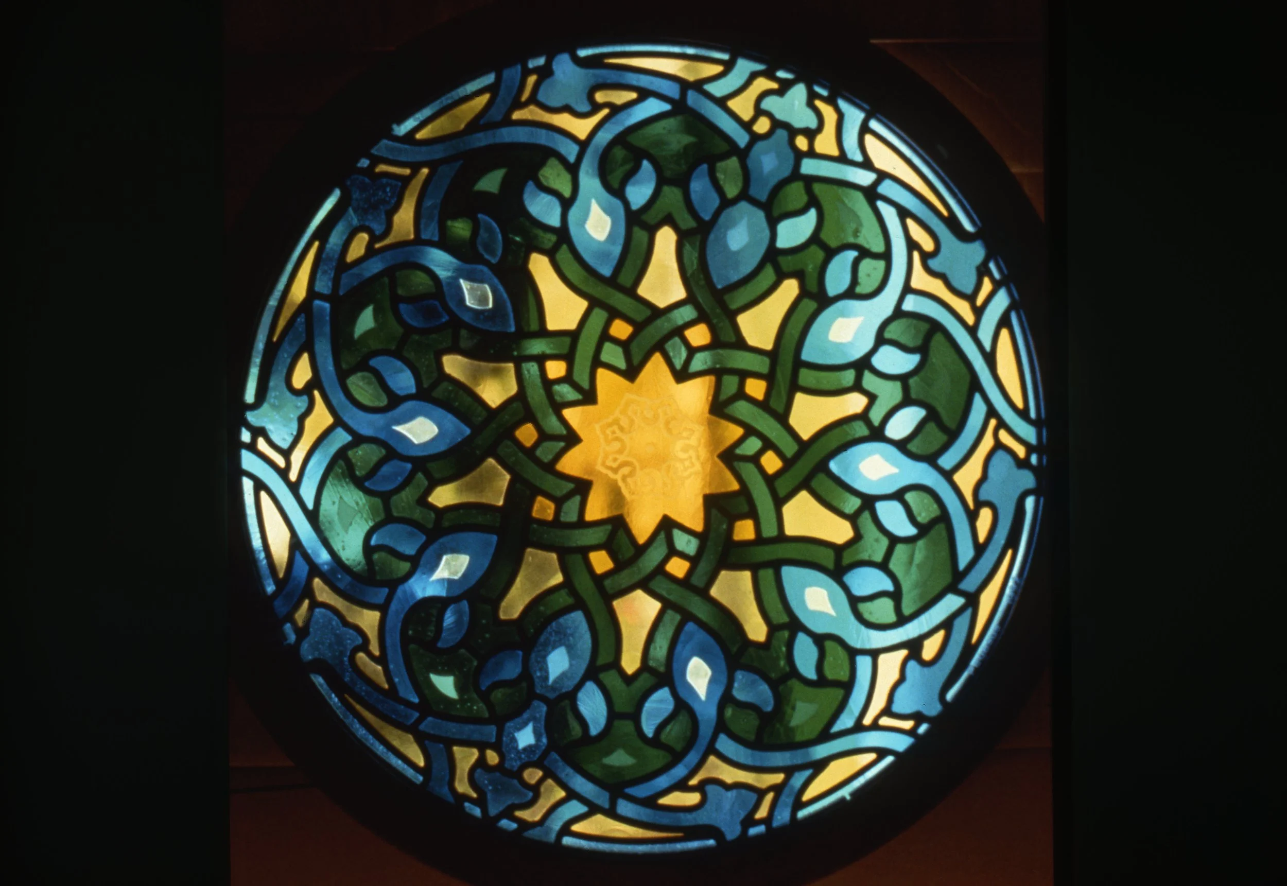 Residential window, Kuwait City, 1998
Acid etched flashed glass