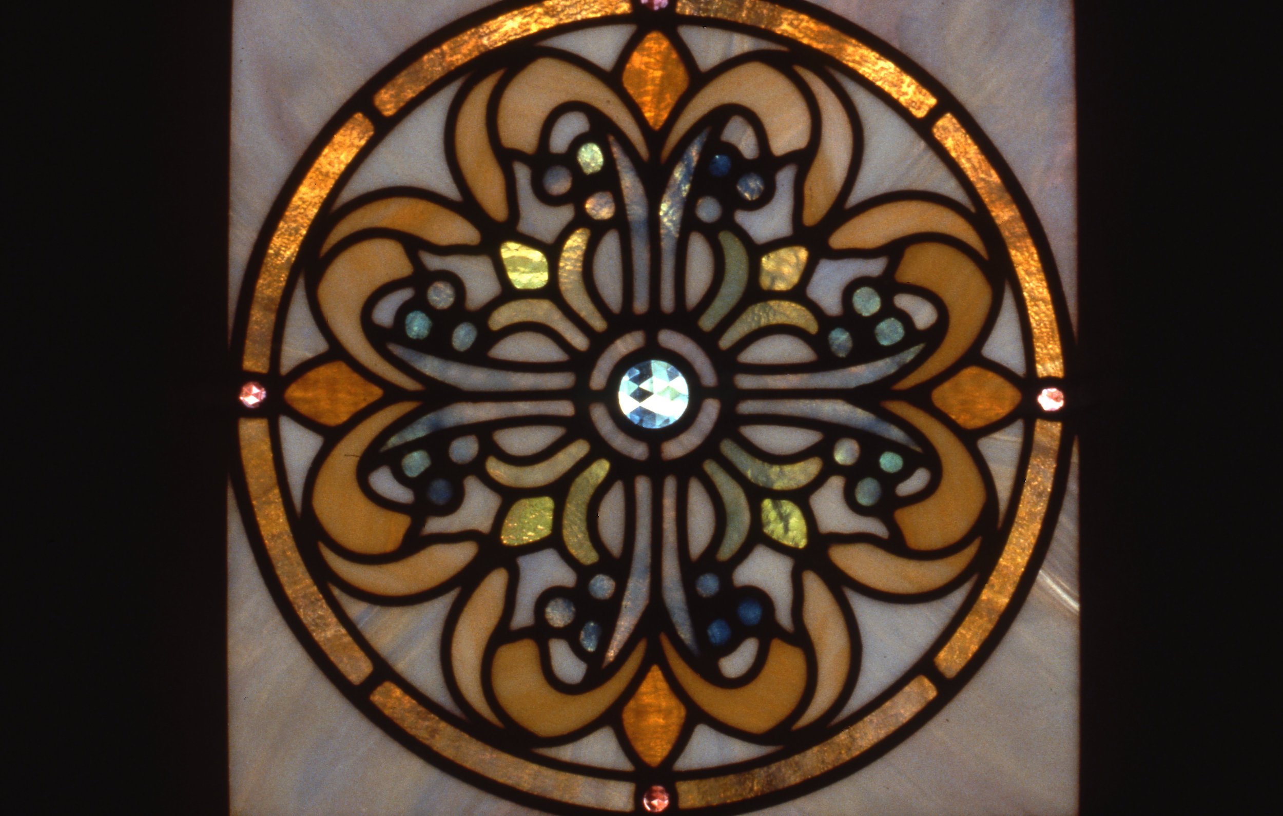 Front door insert, Minneapolis, 1987
Opalescent glass