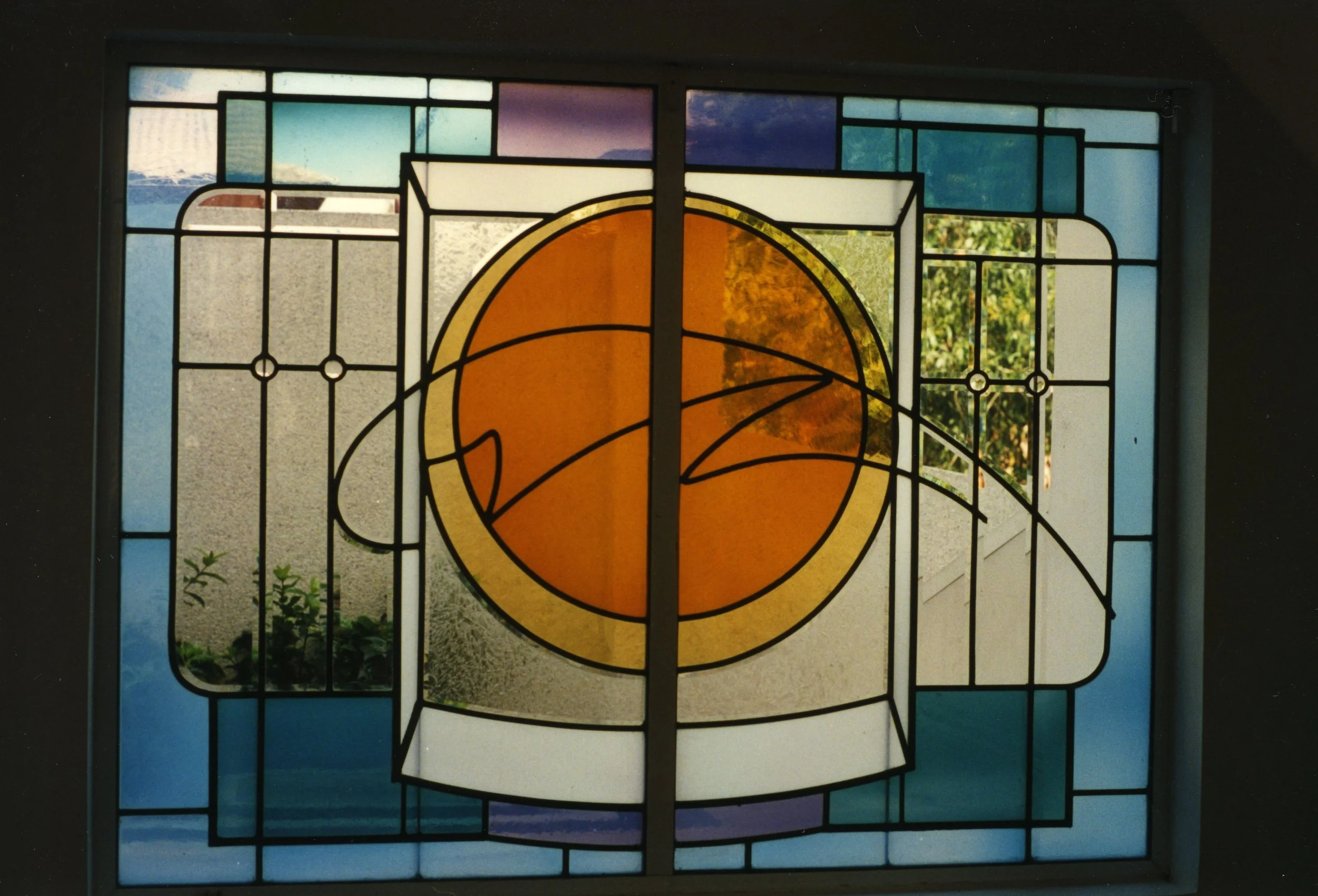 Residential window, Jakarta, 1996
Hand beveled glue chip, opal and opak glass