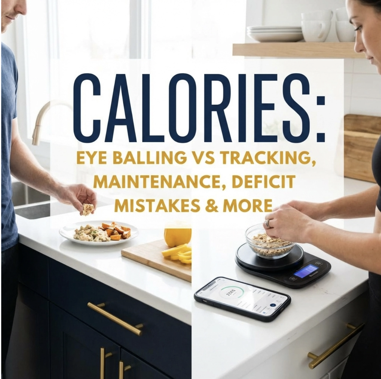 Calories: Eye Balling vs Tracking, Maintenance, Deficit Mistakes &amp; More
