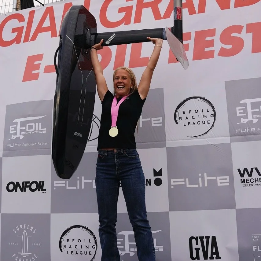 Here are the Top 10 Female Competitors of 2025. Rankings developed by Efoil Racing league. 

We aggregate all the events globally and create the ultimate data to put credit against riders who are pushing the sport today!

 Accelerating Innovation. De