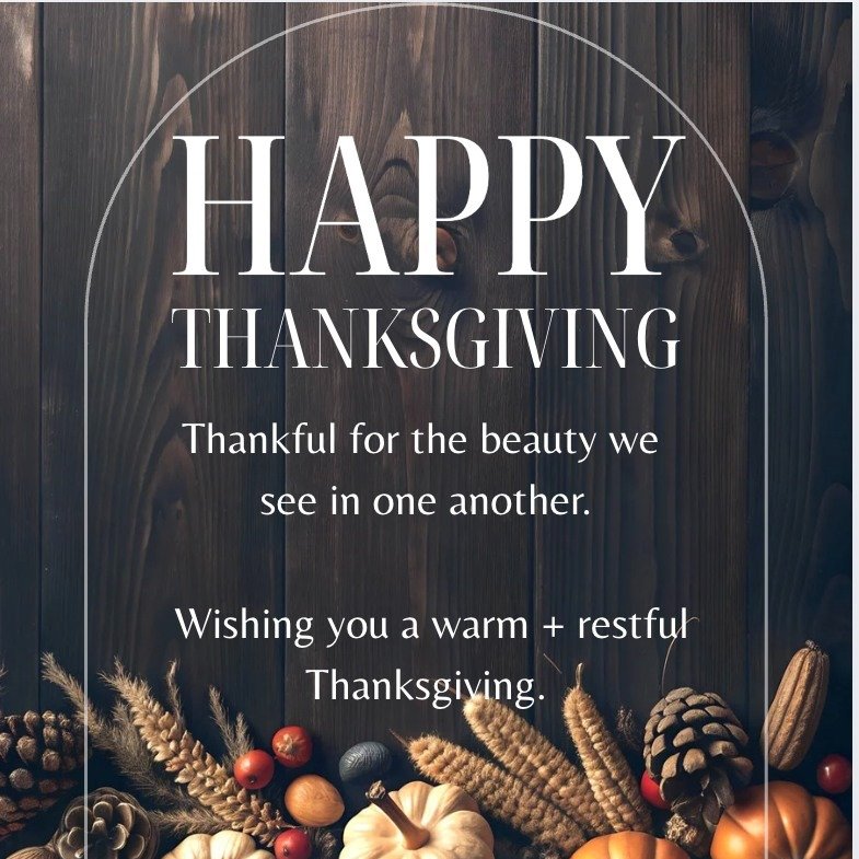 This year, I&rsquo;m especially thankful for the patients and community who trust me with something as personal as their skin.
You remind me every day why science + soul matter so much in this work.

Wishing you a restful, joy-filled Thanksgiving. 🧡