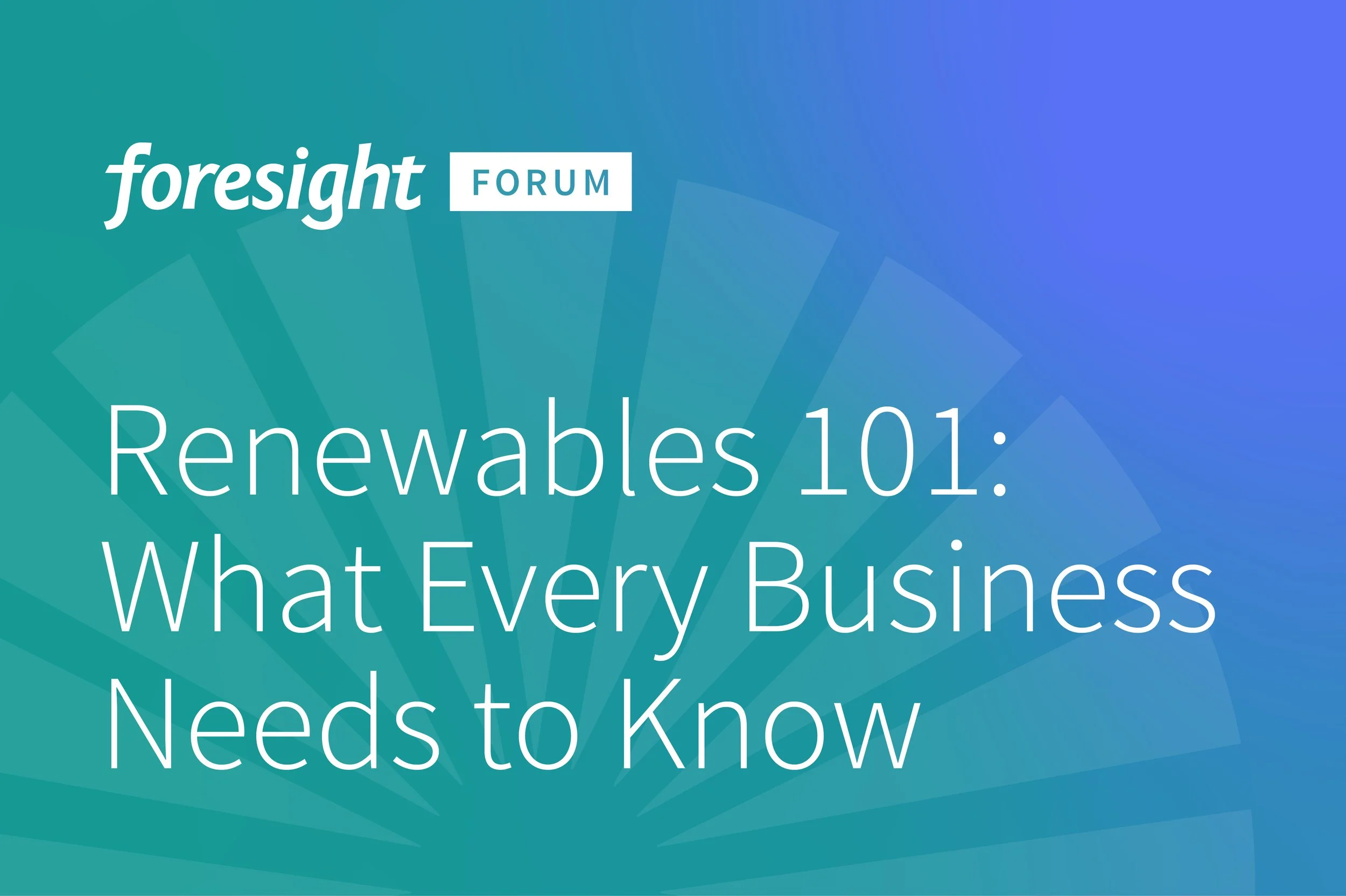 Renewables 101: What Every Business Needs to Know