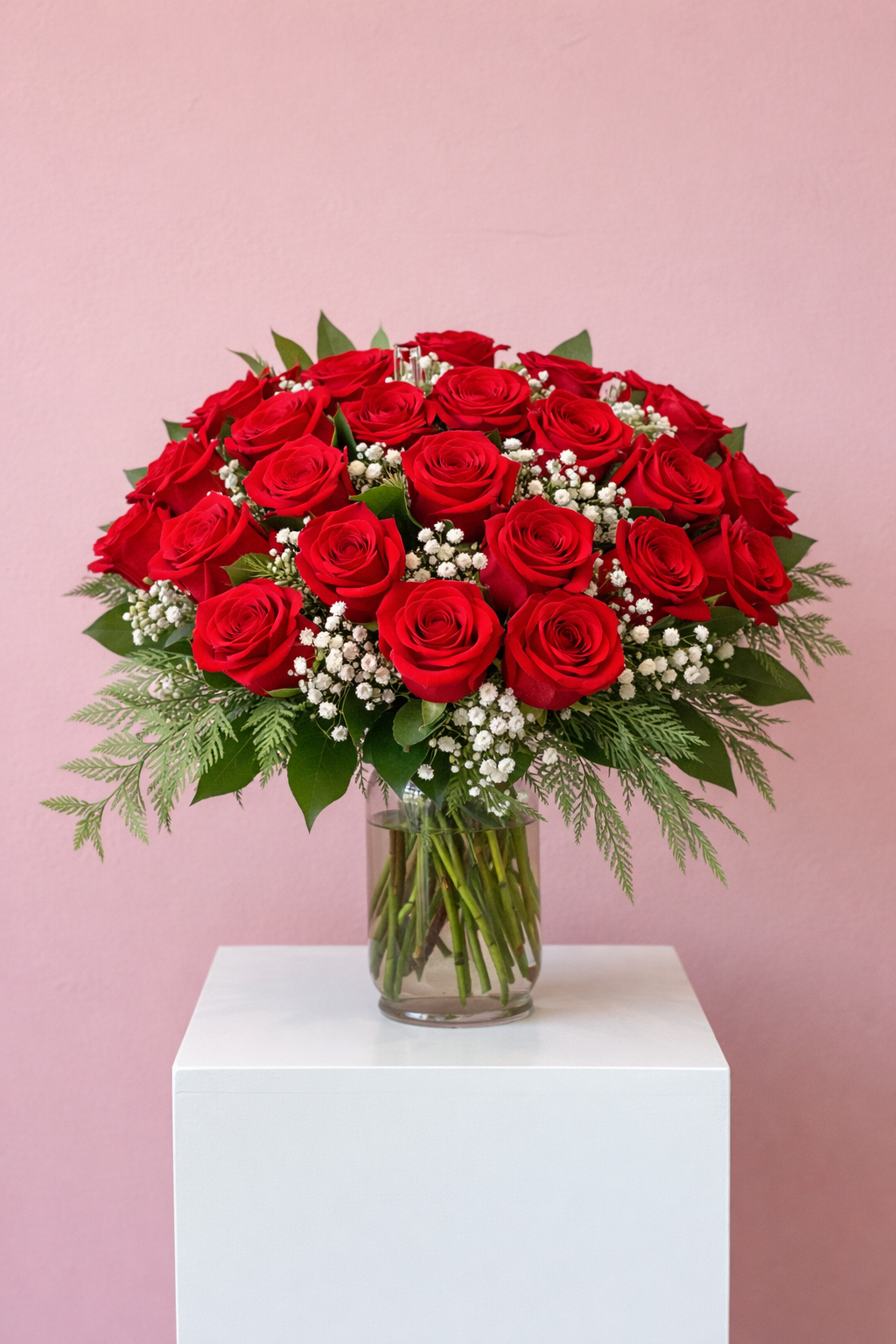 Two Dozen Red  Roses