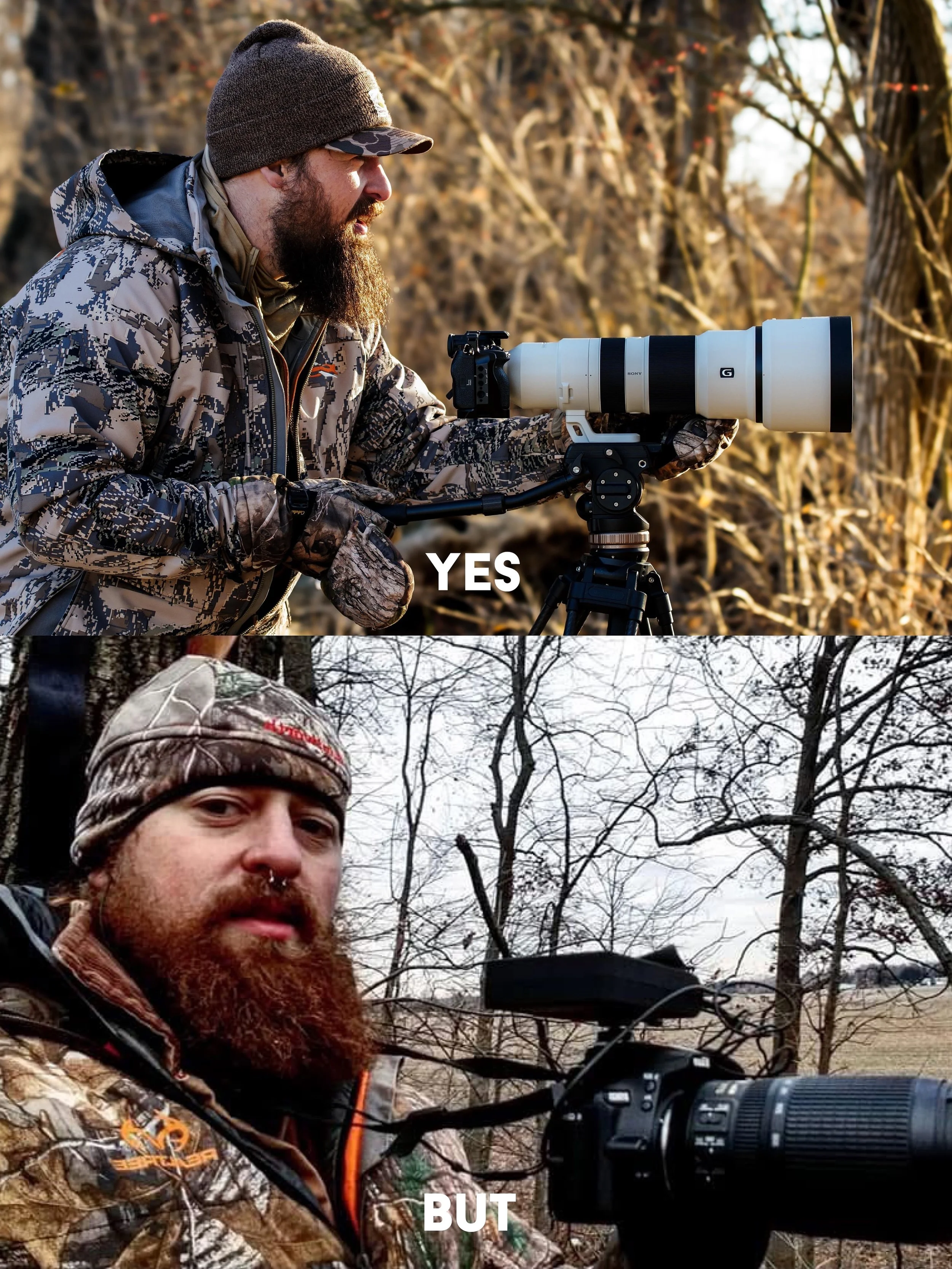 There&rsquo;s 2 sides to every coin

YES I get to film wildlife with some incredible gear
BUT I spent a decade learning with whatever camera and camo I could afford before anyone hired me

YES I get to film in some amazing places
BUT I spent a decade