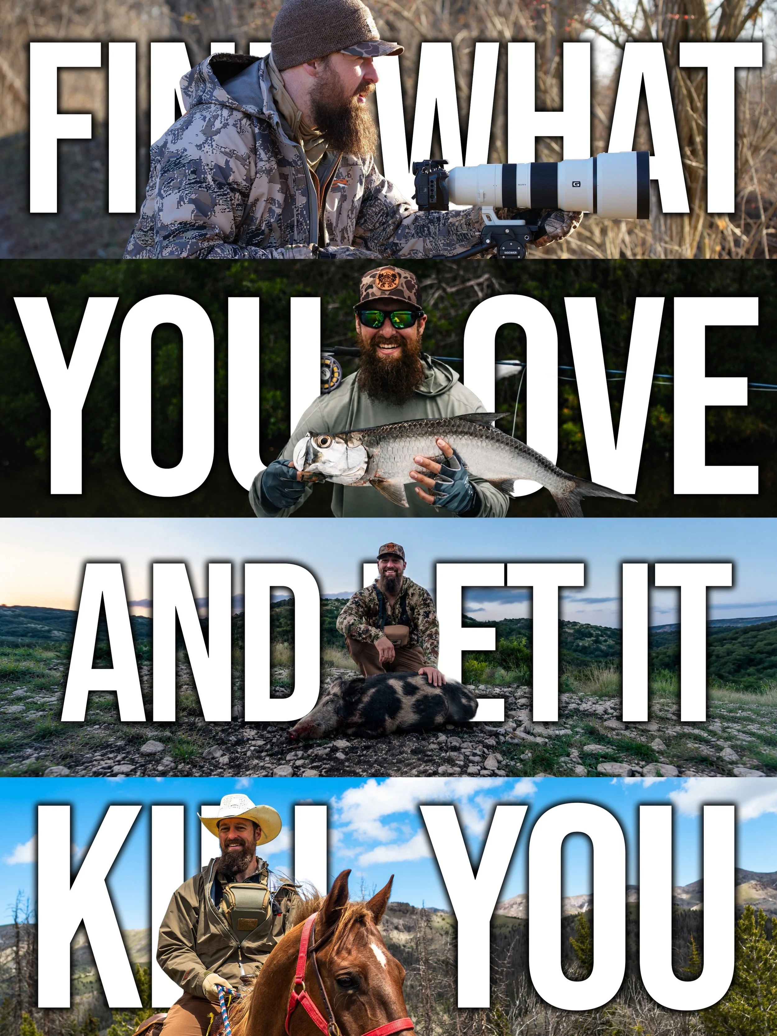I don&rsquo;t agree with how Charles Bukowski lived much of his life, but one line attributed to him has always stuck with me:

&ldquo;Find what you love and let it kill you.&rdquo;

I&rsquo;ve never heard that as something morbid. To me, it means th