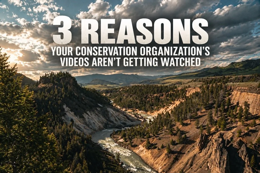 Your conservation organization already has stories worth watching. The challenge is telling them in a way that makes people stop, watch and care.

Too many conservation videos start with information. The organization&rsquo;s history. The mission stat