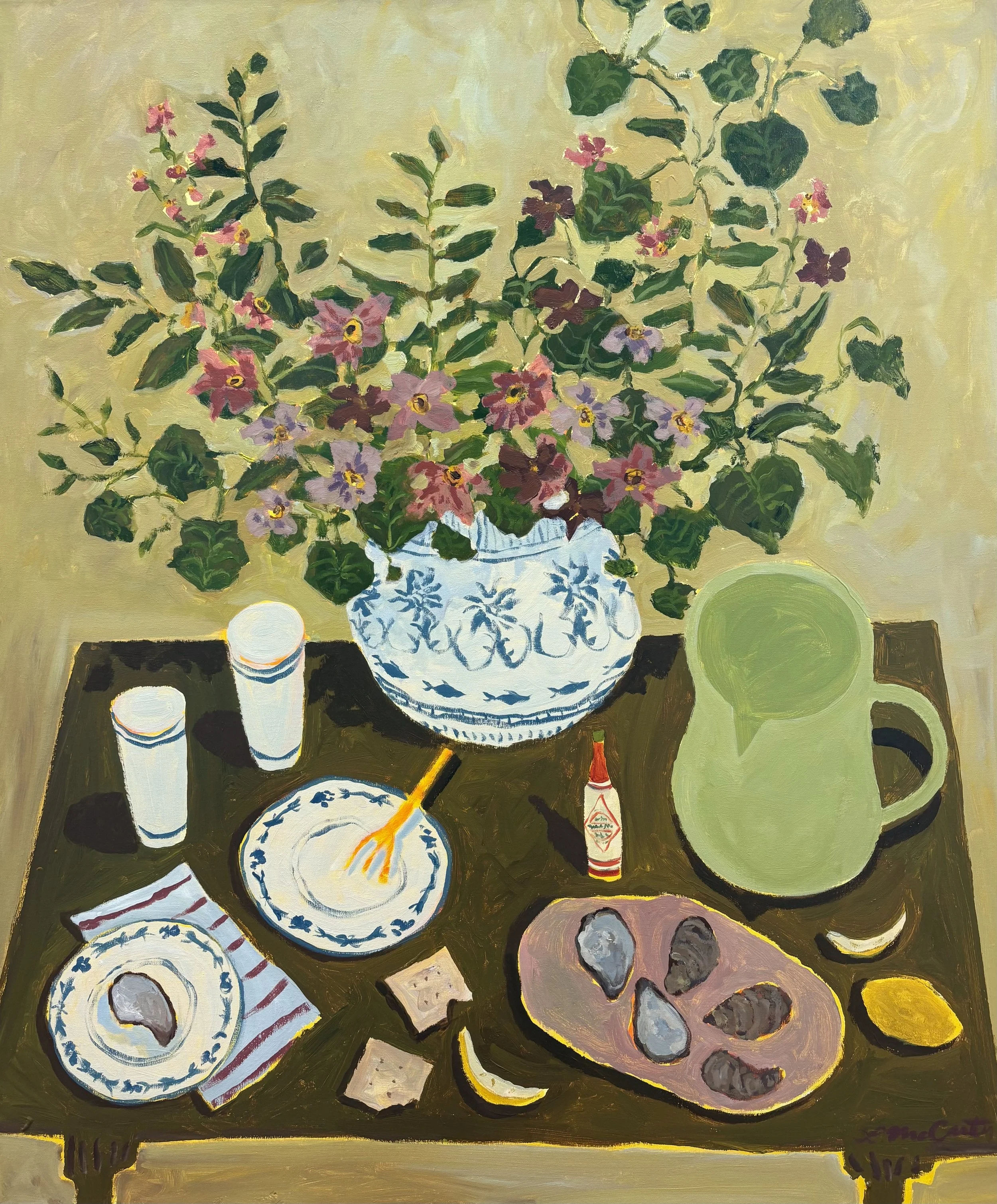 Potted Pansies for Penelope by Laura McCarty
